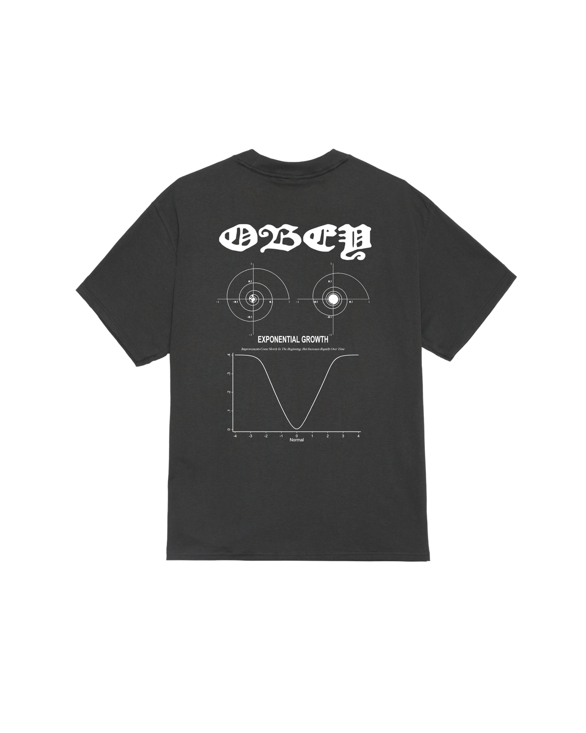 obey exponential growth classic t-shirt vintage black