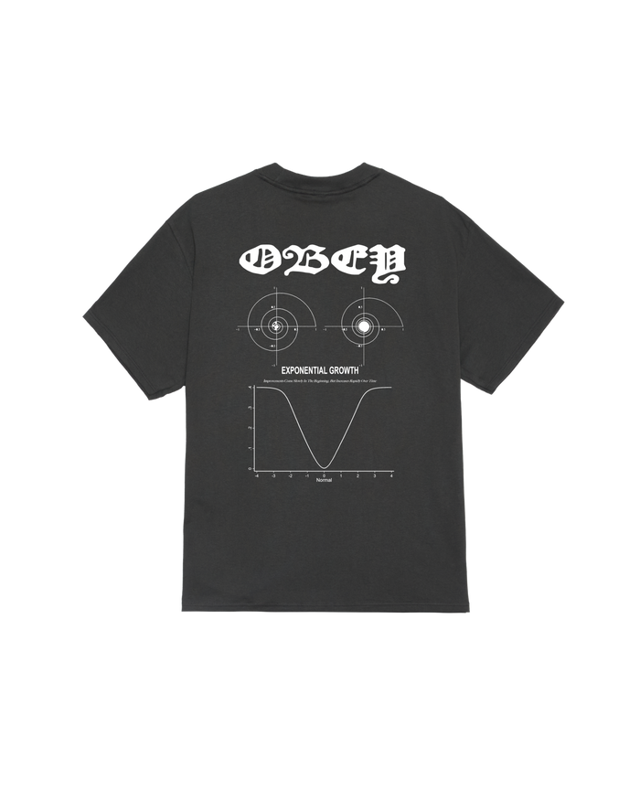 obey exponential growth classic t-shirt vintage black