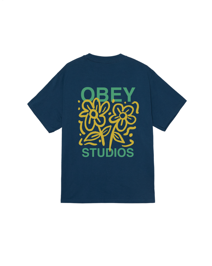 obey grown with love classic t-shirt harbor blue
