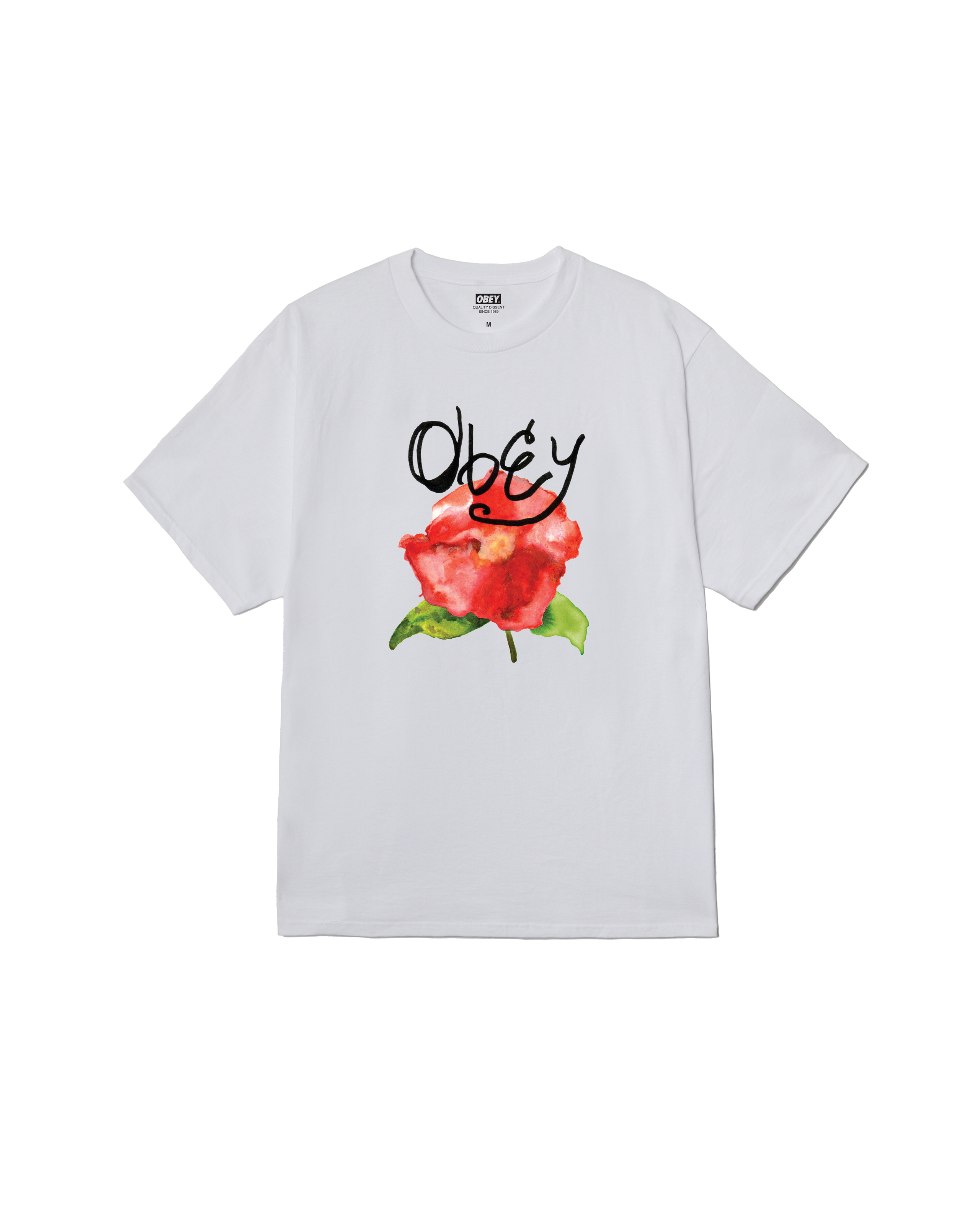 WATERCOLOR POPPY CLASSIC T-SHIRT (zoomed)