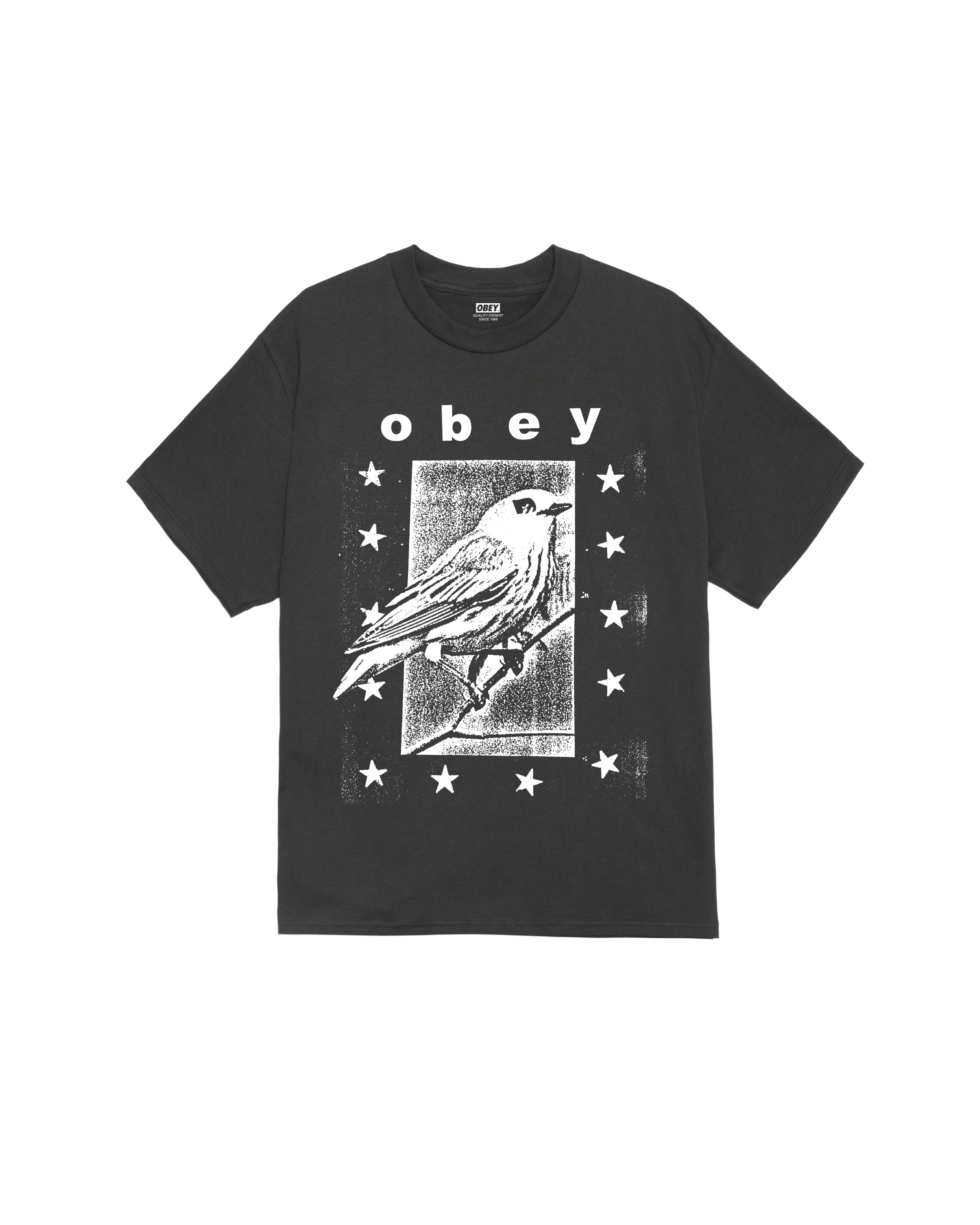 obey fly away classic t-shirt vintage black (zoomed)