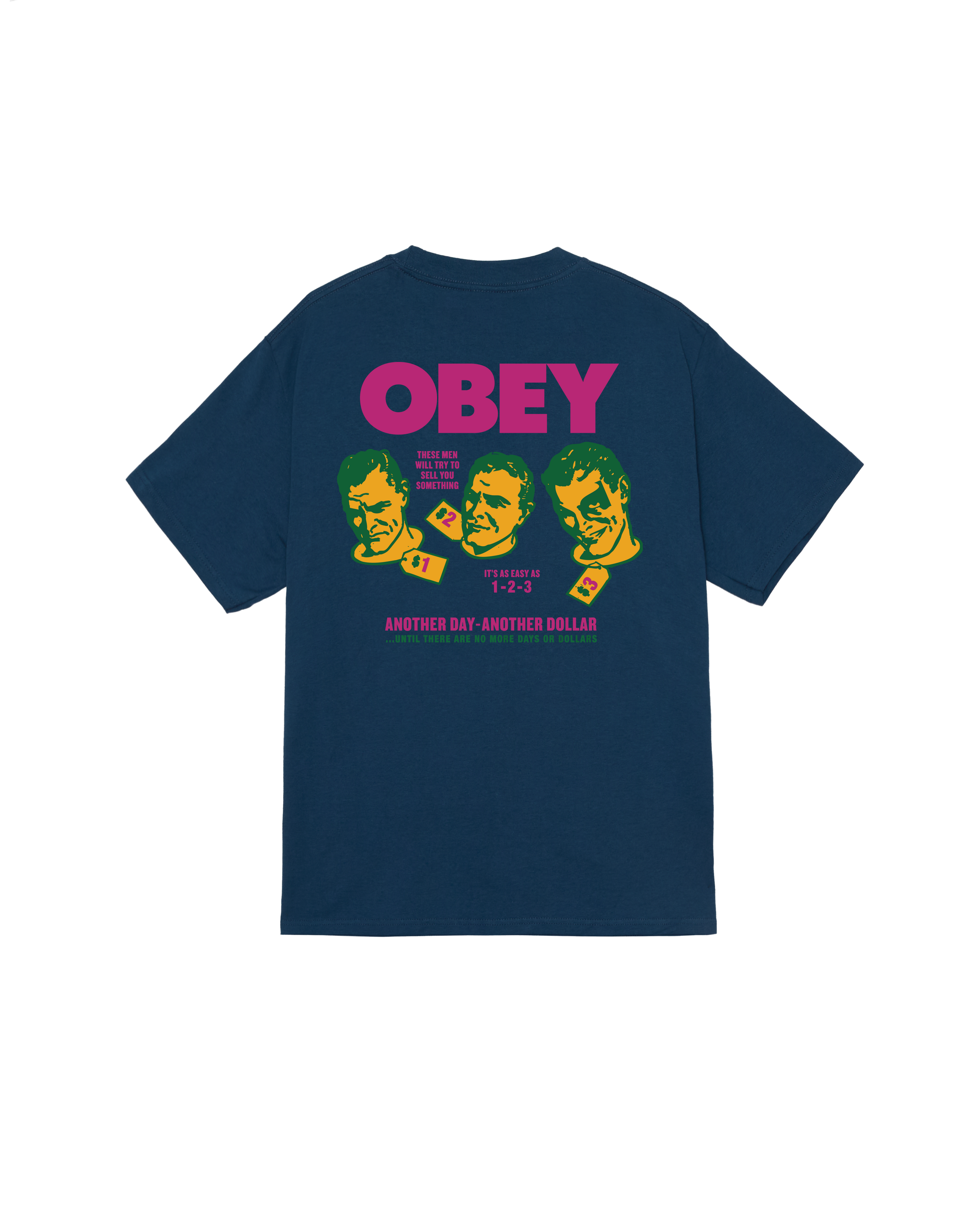 OBEY ANOTHER DOLLAR CLASSIC T-SHIRT (zoomed)