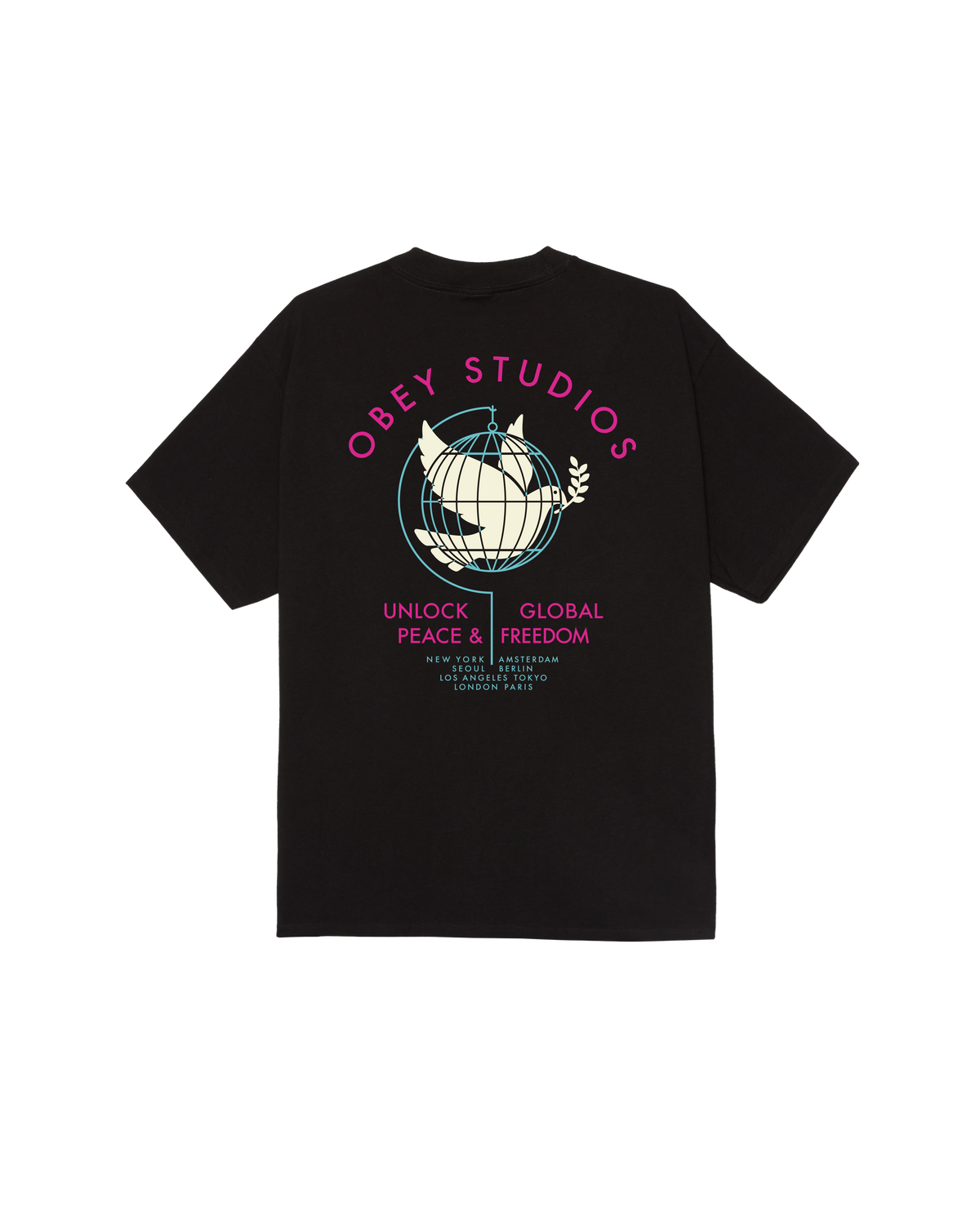 UNLOCK PEACE & FREEDOM CLASSIC T-SHIRT (zoomed)