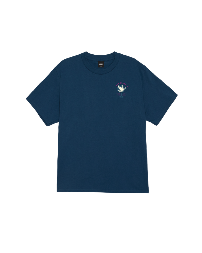 obey-unlock-peace-freedom-classic-t-shirt-harbor-blue - alternate view