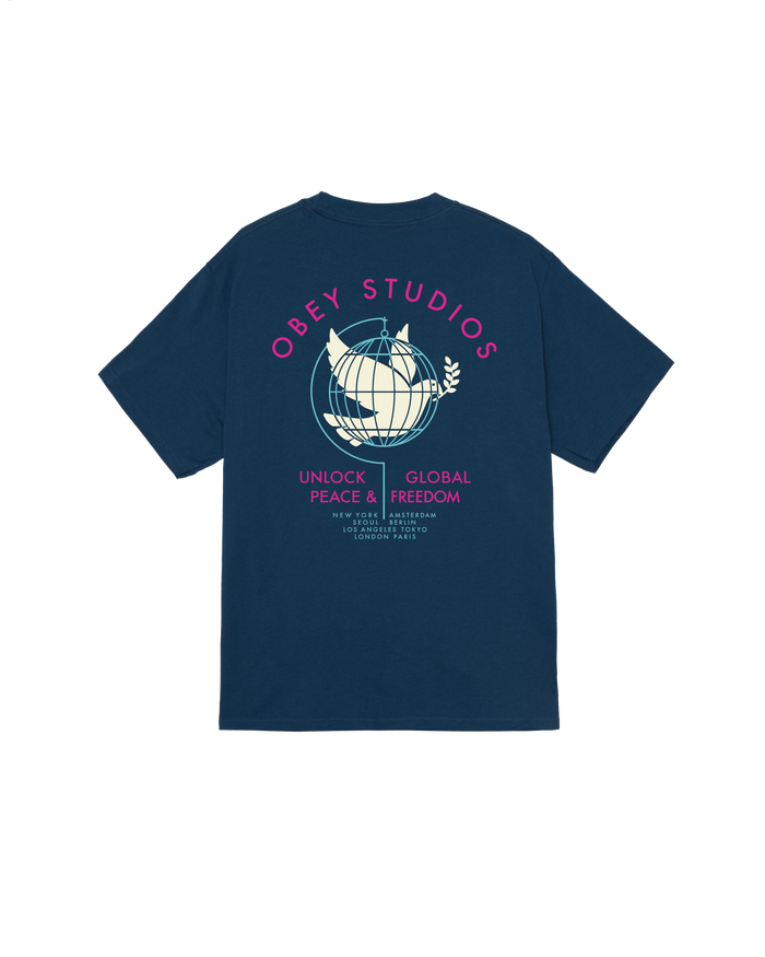 obey-unlock-peace-freedom-classic-t-shirt-harbor-blue