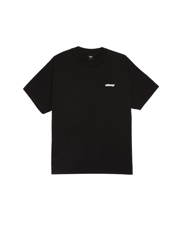 obey-real-spill-classic-t-shirt-black - alternate view