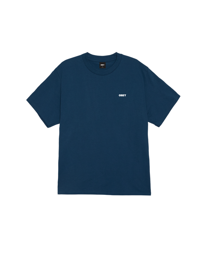 obey-resistance-skull-classic-t-shirt-harbor-blue - alternate view