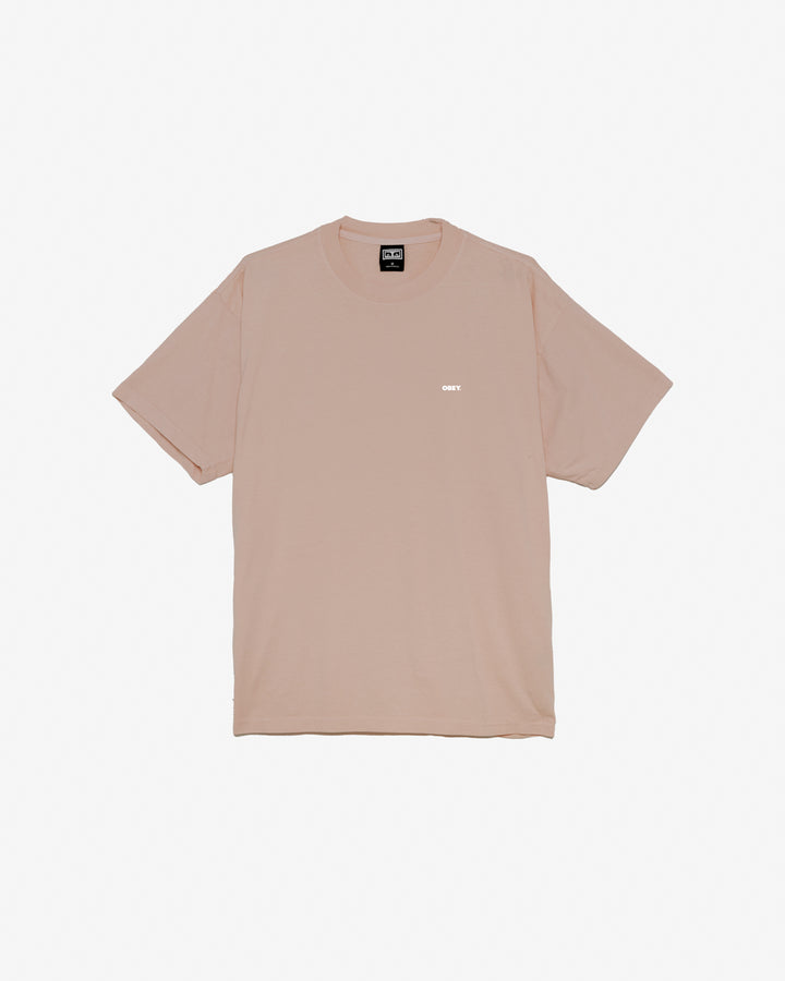 OBEY BOLD III HEAVYWEIGHT T-SHIRT WARM TAUPE