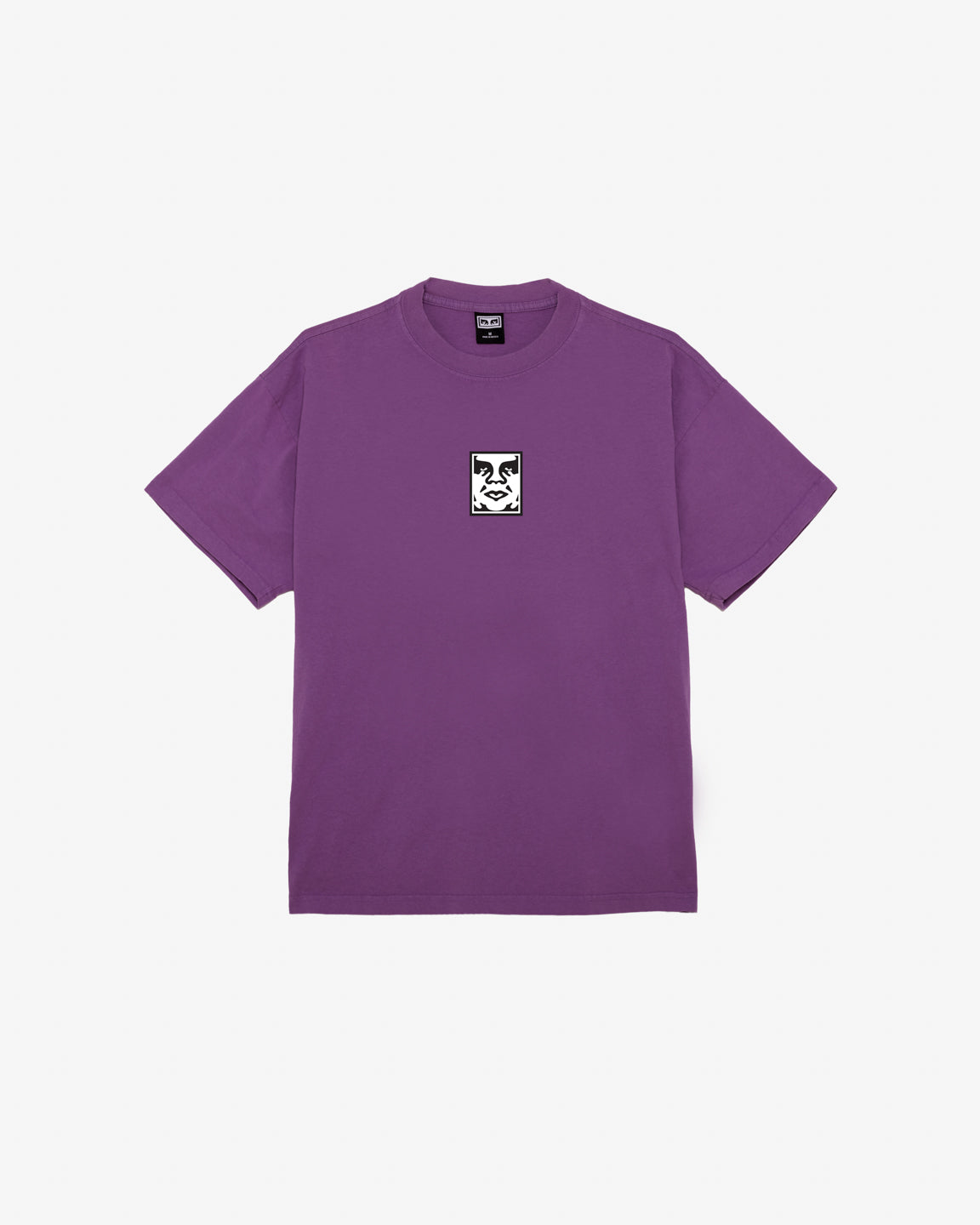 obey icon heavyweight tee imperial purple