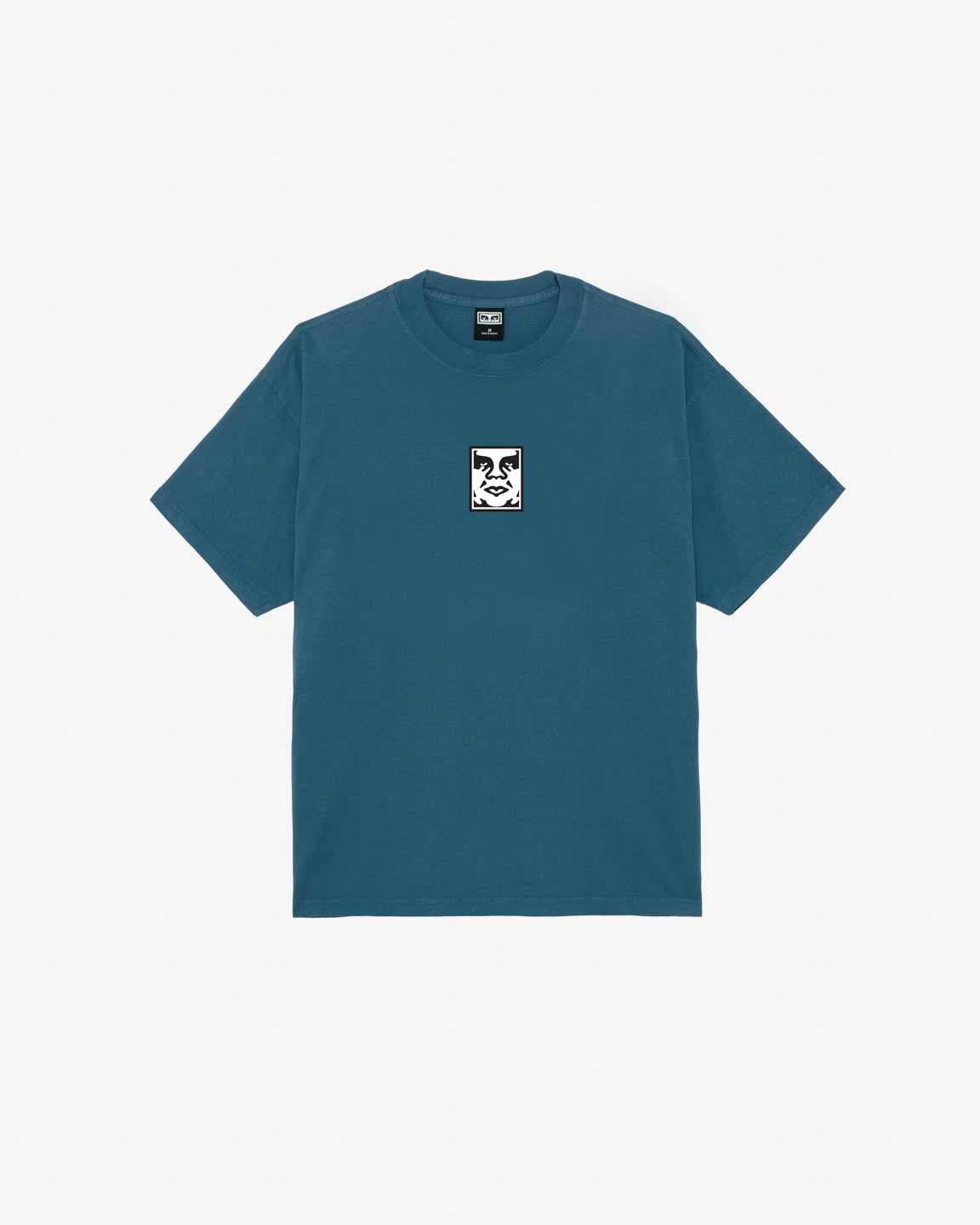 obey icon heavyweight tee legion blue