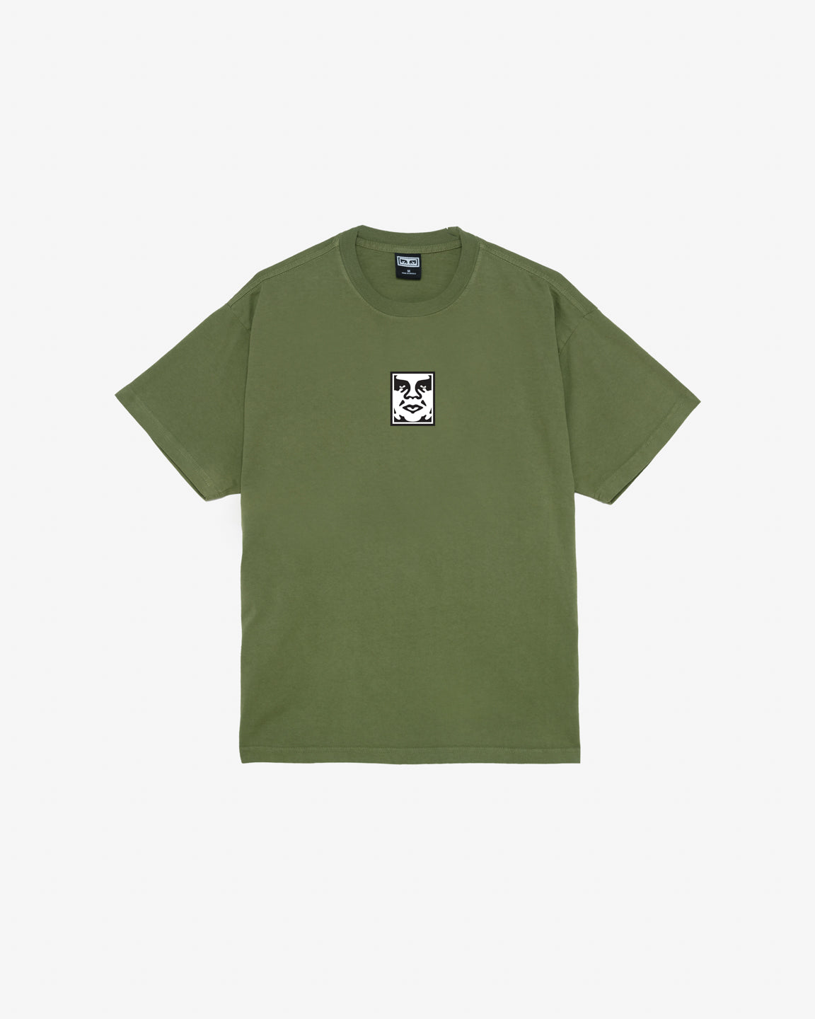 obey icon heavyweight tee moss green