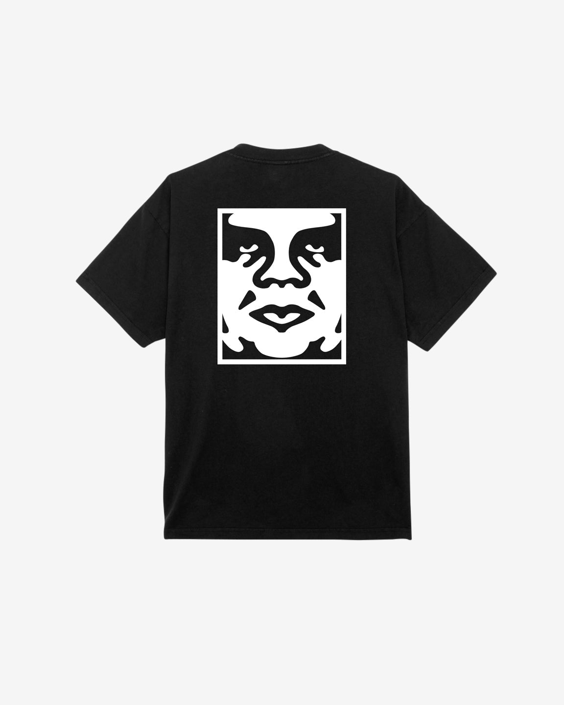 obey bold icon heavyweight tee jet black