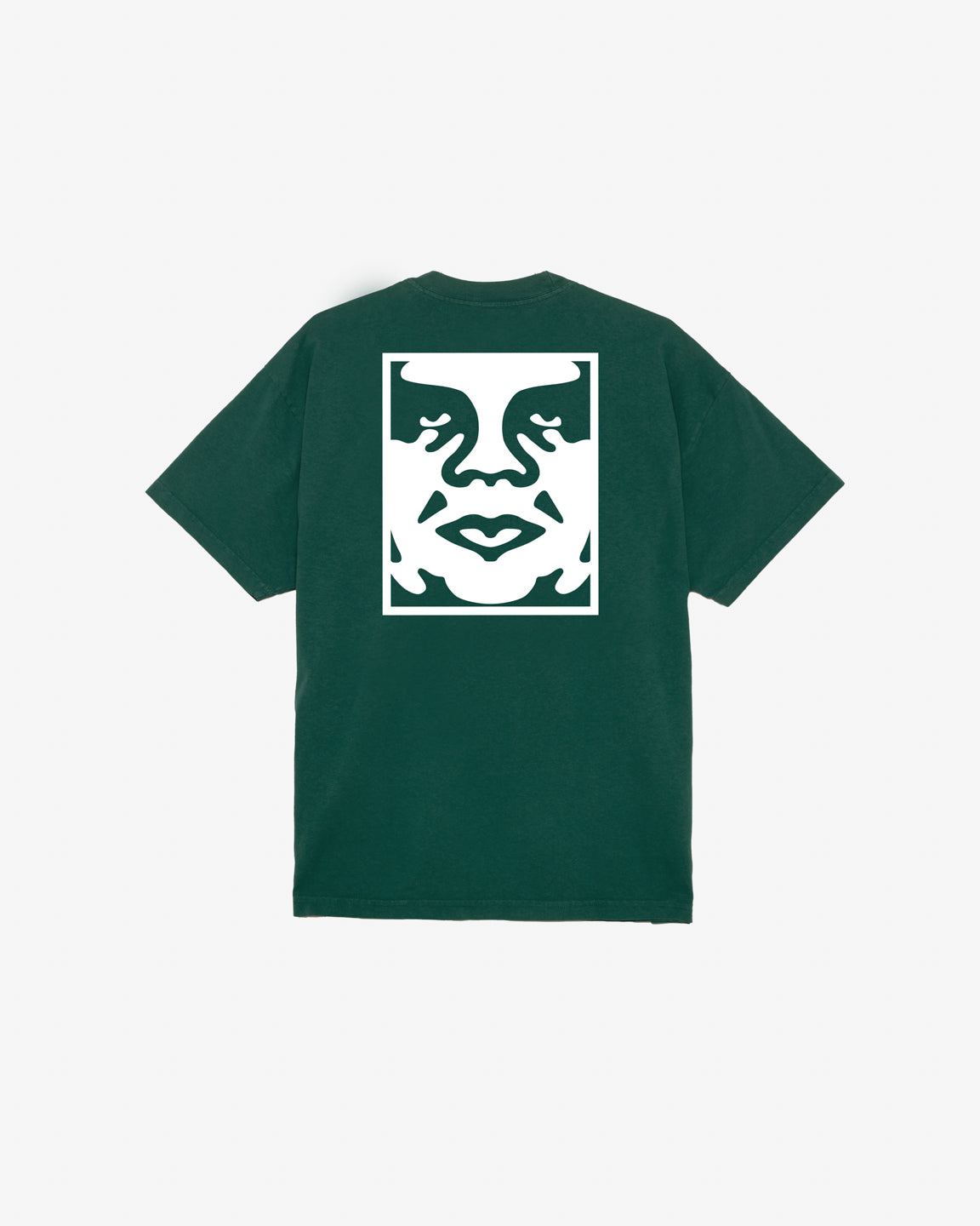 obey bold icon heavyweight tee rain forest