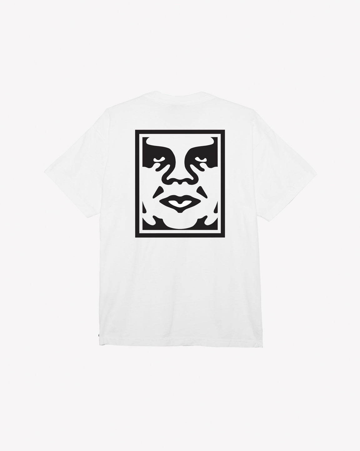 obey bold icon heavyweight tee white