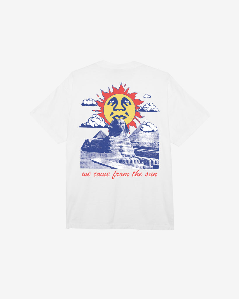 WE COME FROM THE SUN HEAVYWEIGHT T-SHIRT WHITE | OBEY Clothing