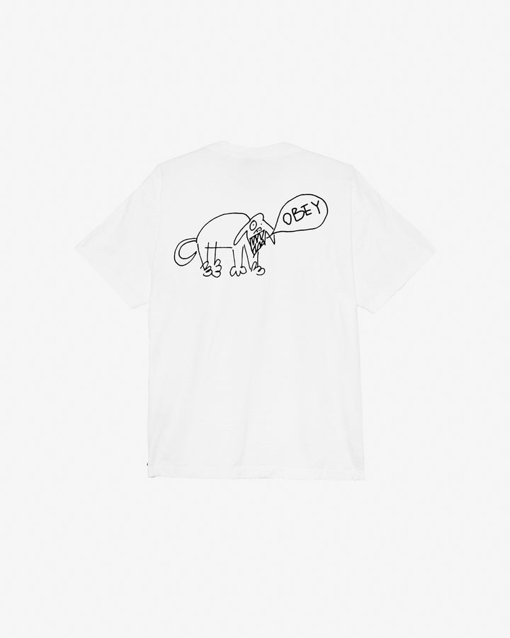 ANGRY DOG HEAVYWEIGHT T-SHIRT WHITE