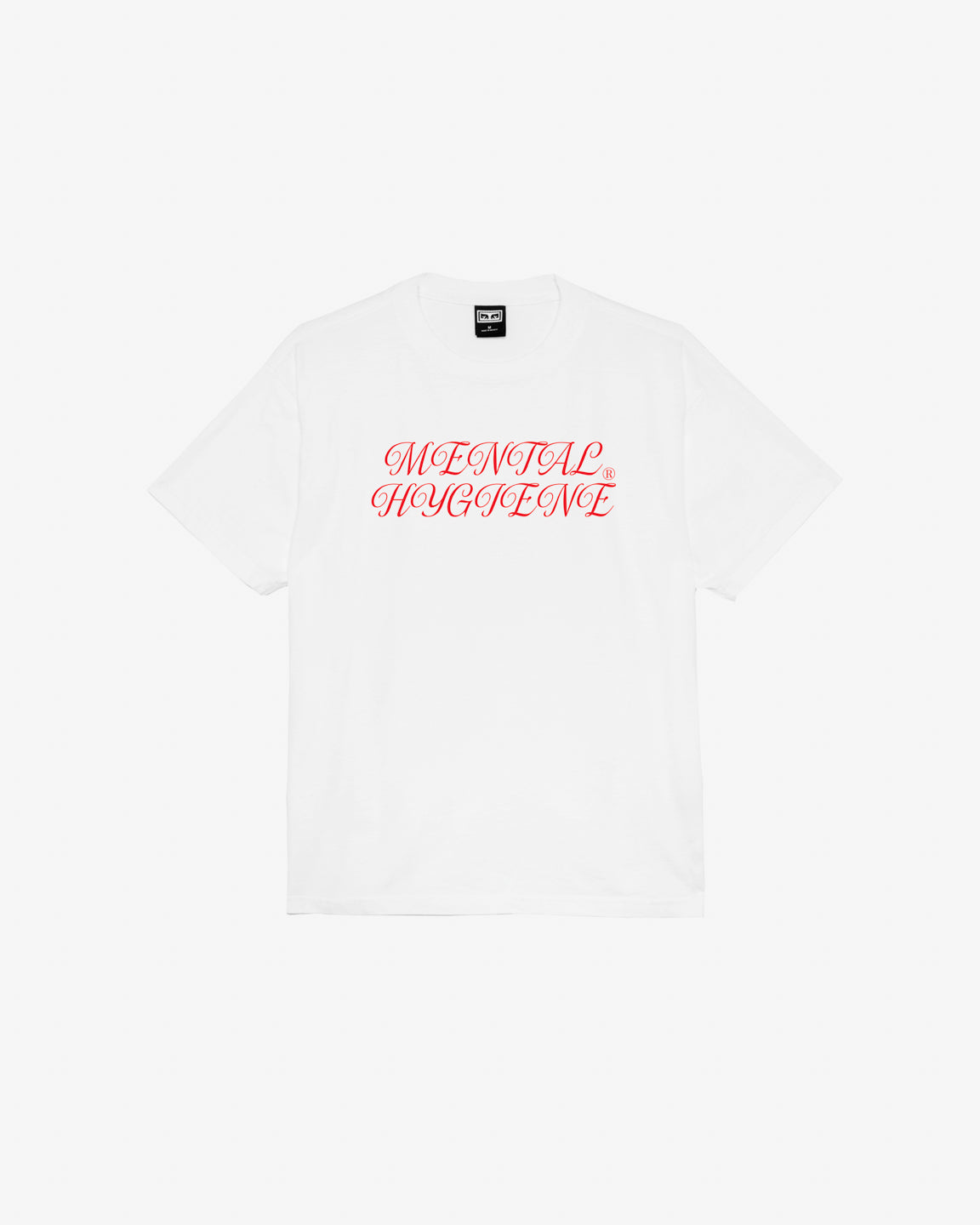 obey mental hygiene heavyweight t shirt white