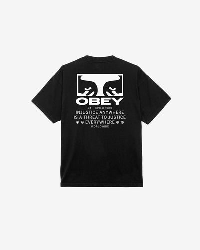 JUSTICE EVERYWHERE HEAVYWEIGHT T-SHIRT