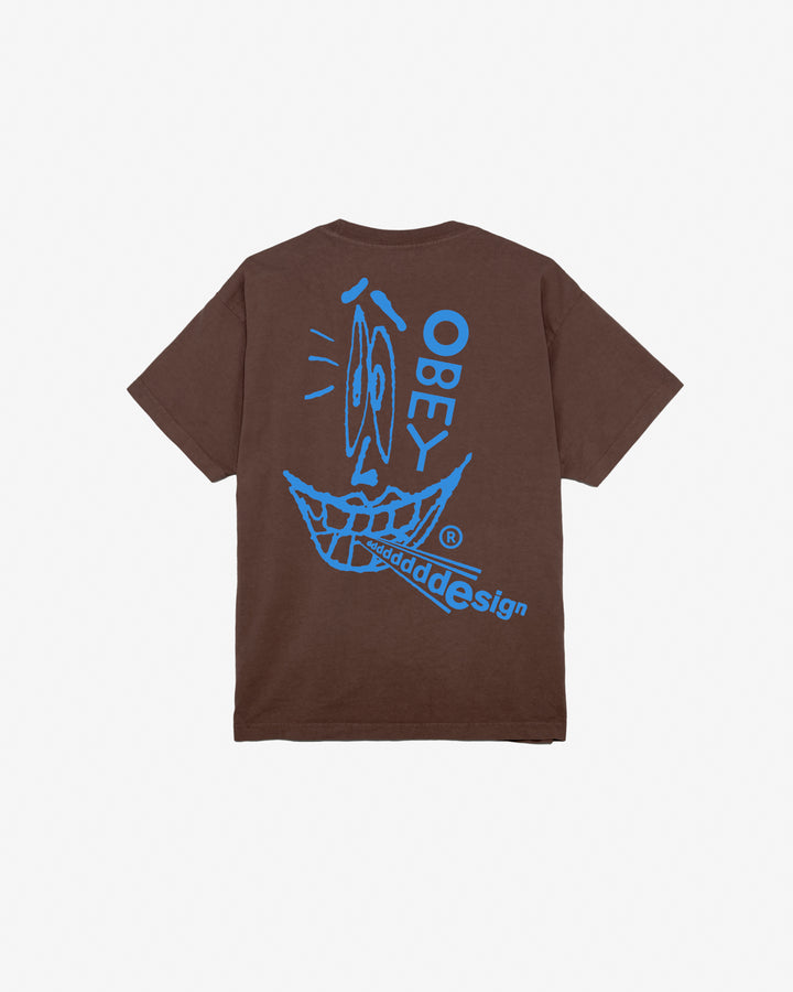 DDDDESIGN HEAVYWEIGHT T-SHIRT JAVA BROWN