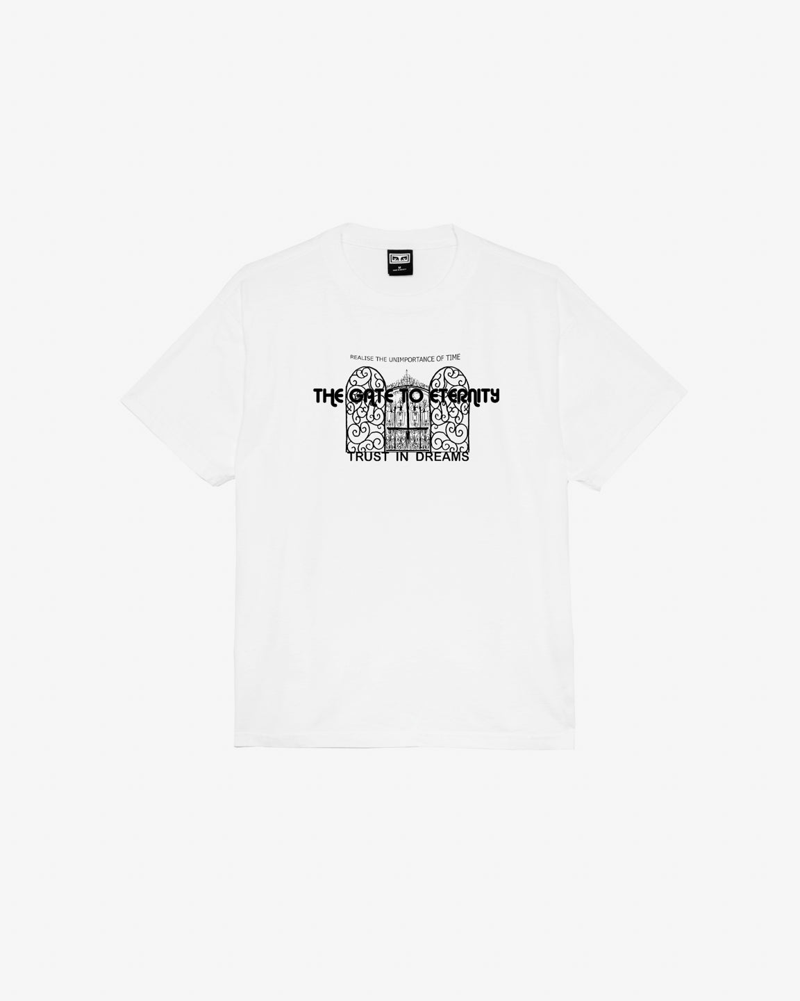 obey we are not alone heavyweight t shirt white