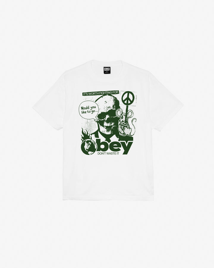 DONT WASTE IT HEAVYWEIGHT T-SHIRT WHITE