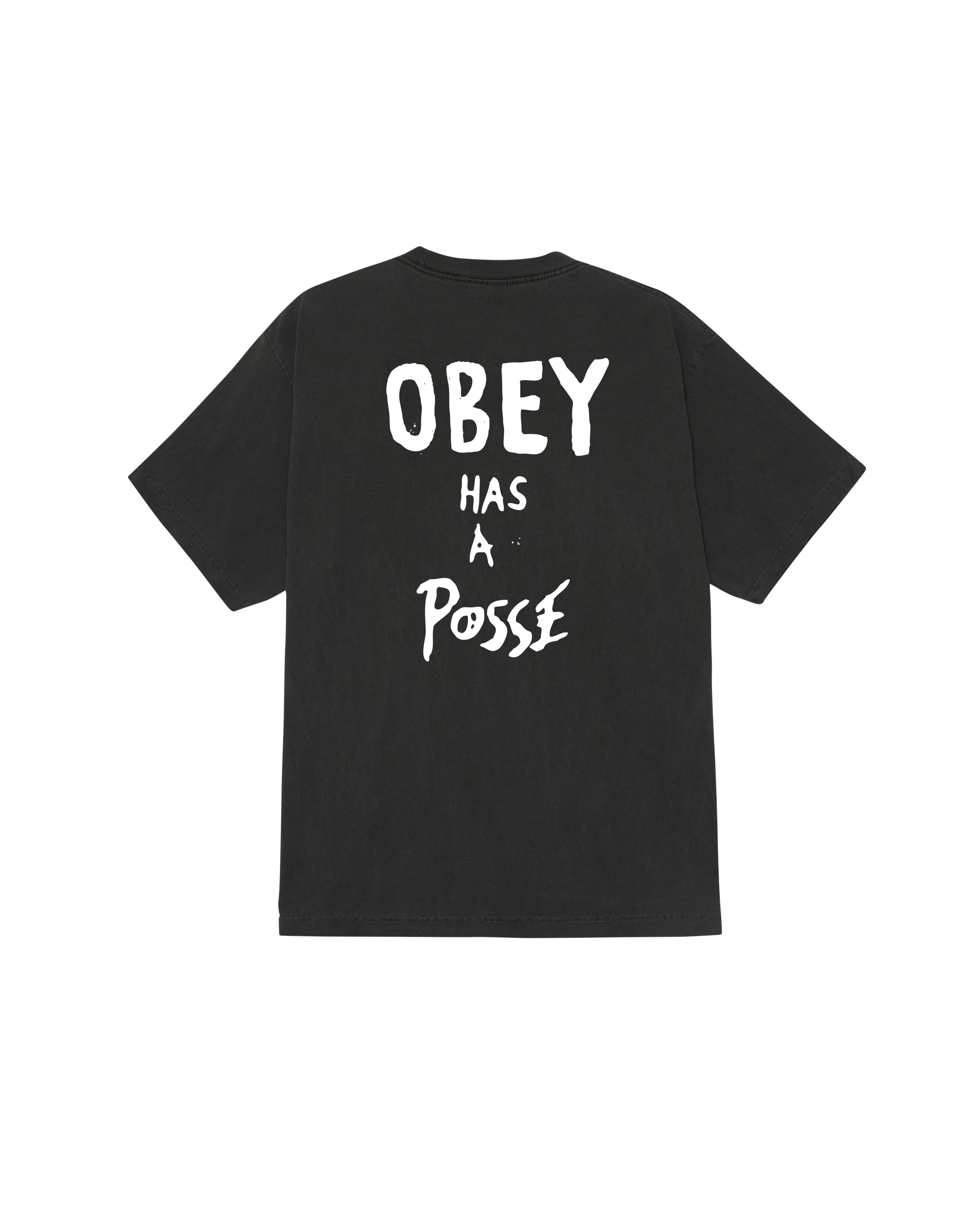 OBEY HAS A POSSE PIGMENT T-SHIRT (zoomed)