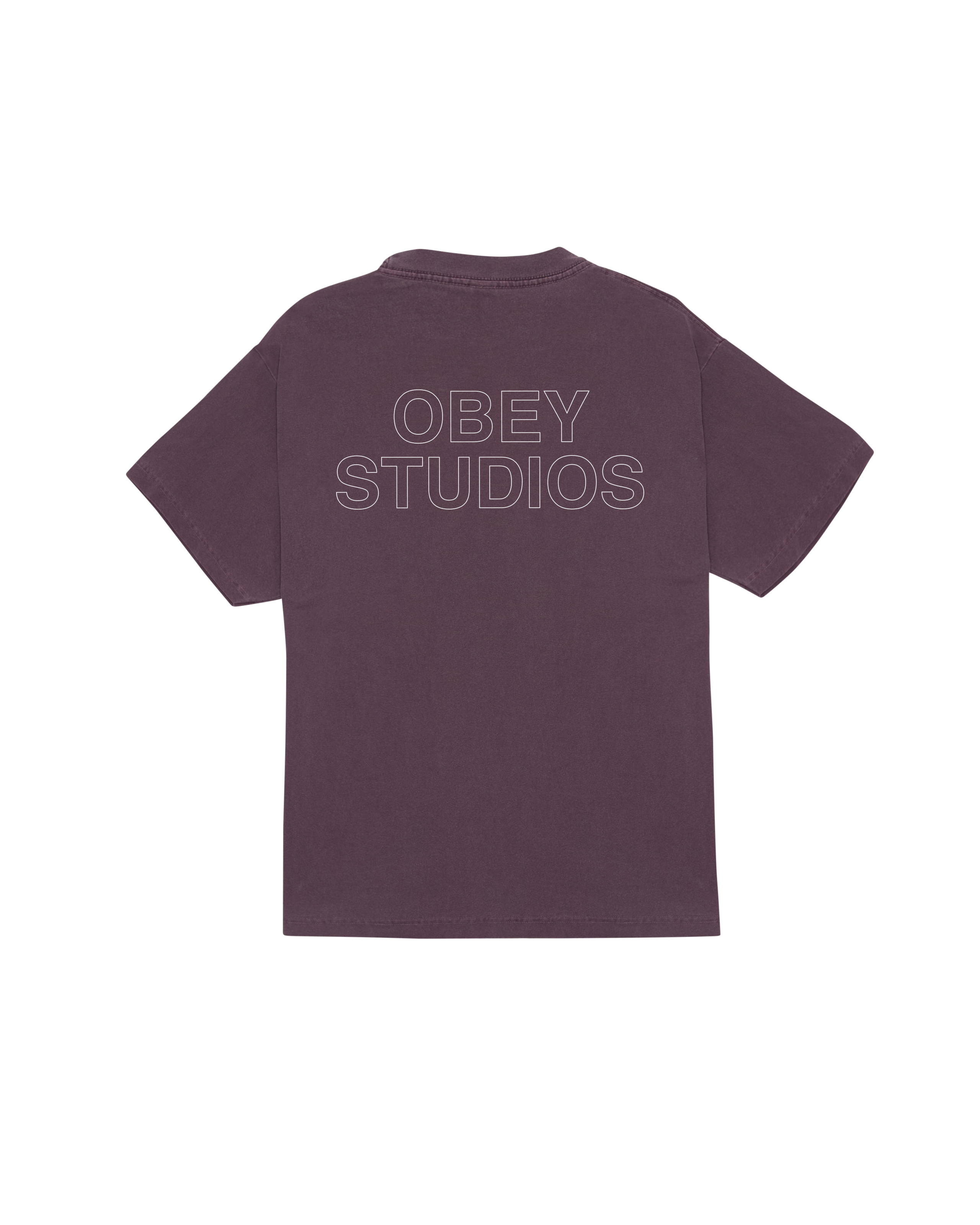 OBEY STUDIOS OUTLINE PIGMENT T-SHIRT (zoomed)