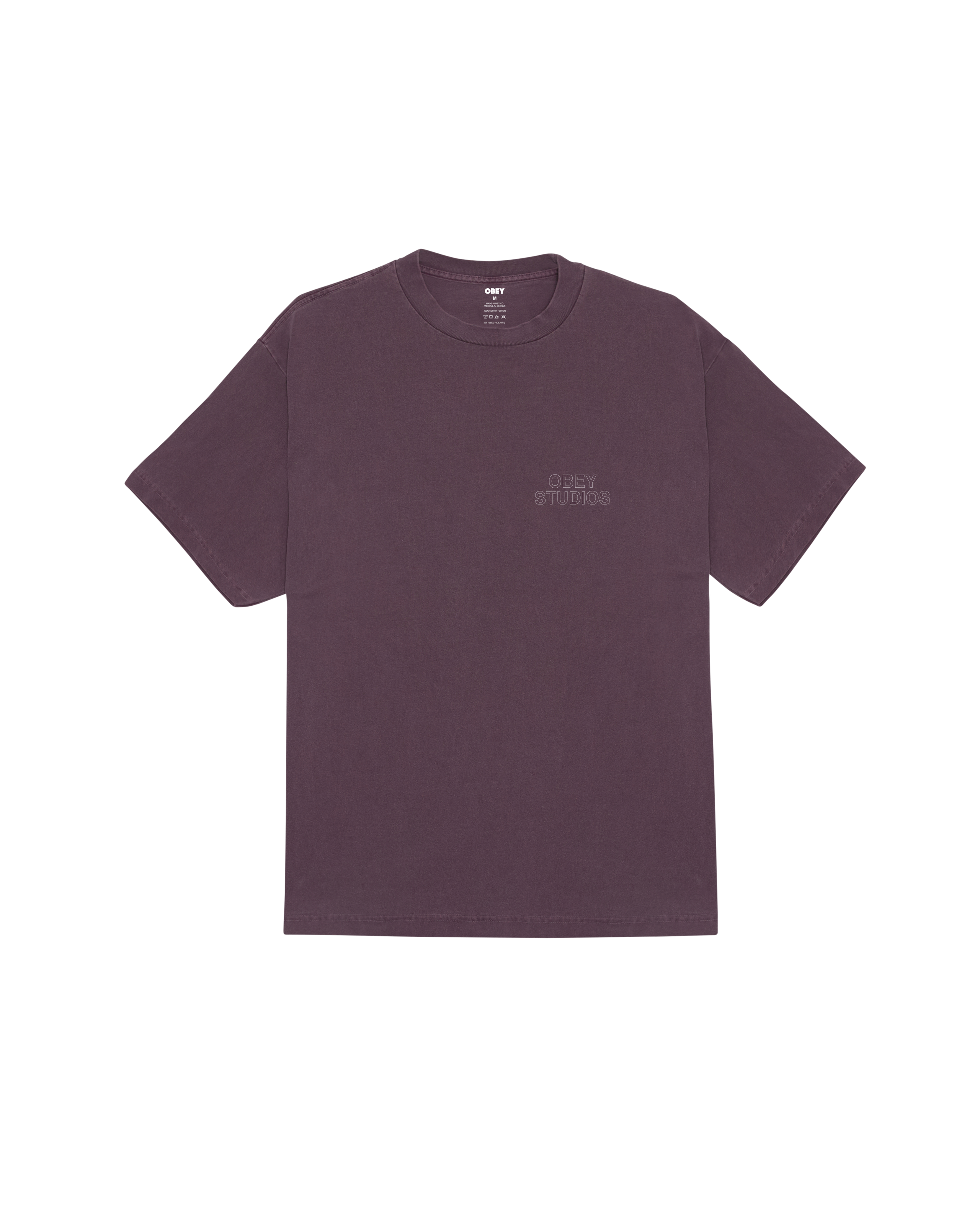 OBEY STUDIOS OUTLINE PIGMENT T-SHIRT (zoomed)