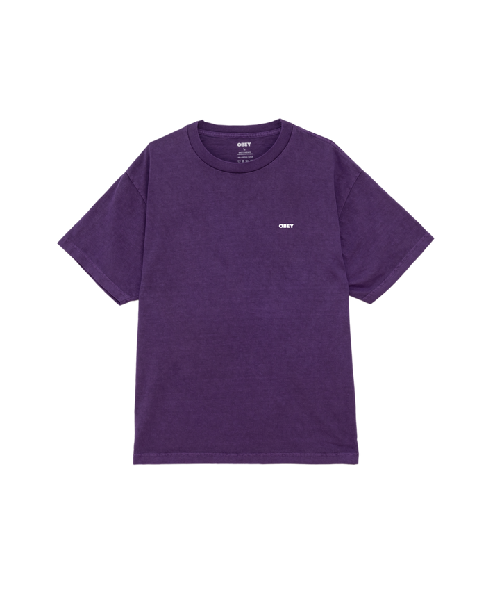 obey bold icon face pigment t shirt pigment imperial purple