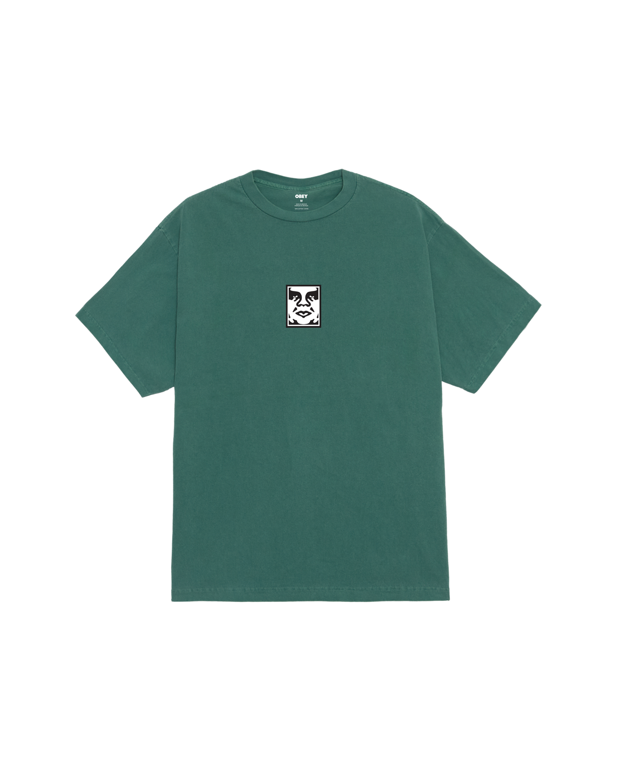 obey icon face pigment t shirt pigment rain forest