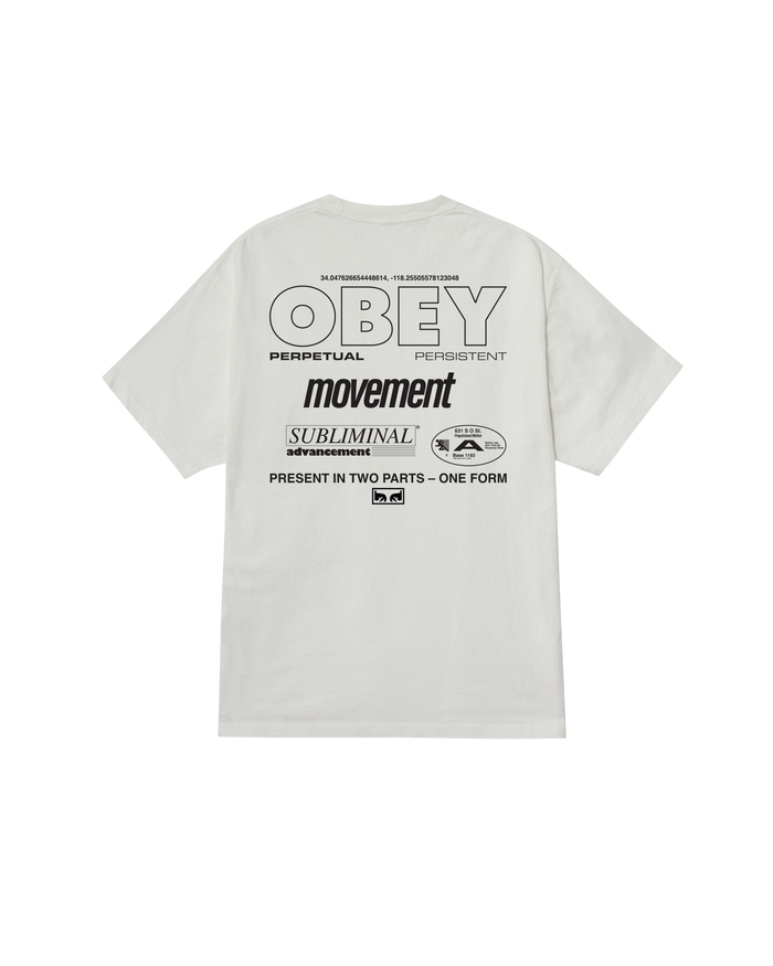 obey persistent movement pigment t-shirt pigment vintage white