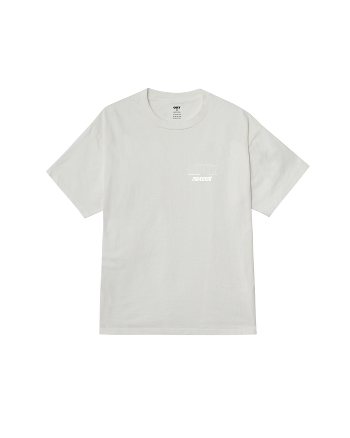 obey persistent movement pigment t-shirt pigment vintage white - alternate view