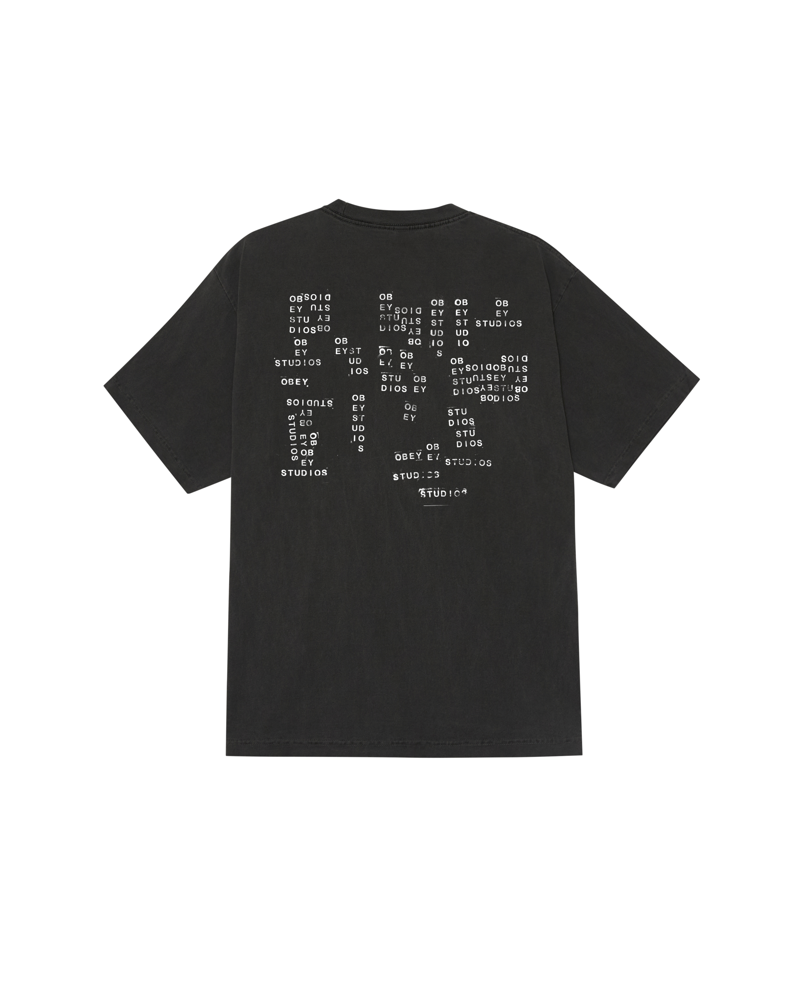 OBEY STUDIOS STAMP PIGMENT T-SHIRT (zoomed)