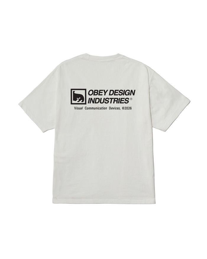 obey devices pigment t-shirt pigment vintage white