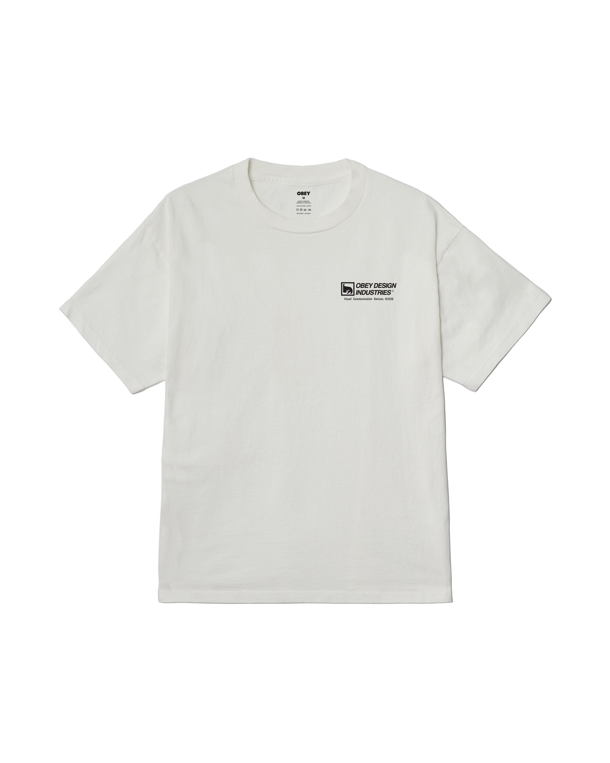 obey devices pigment t-shirt pigment vintage white