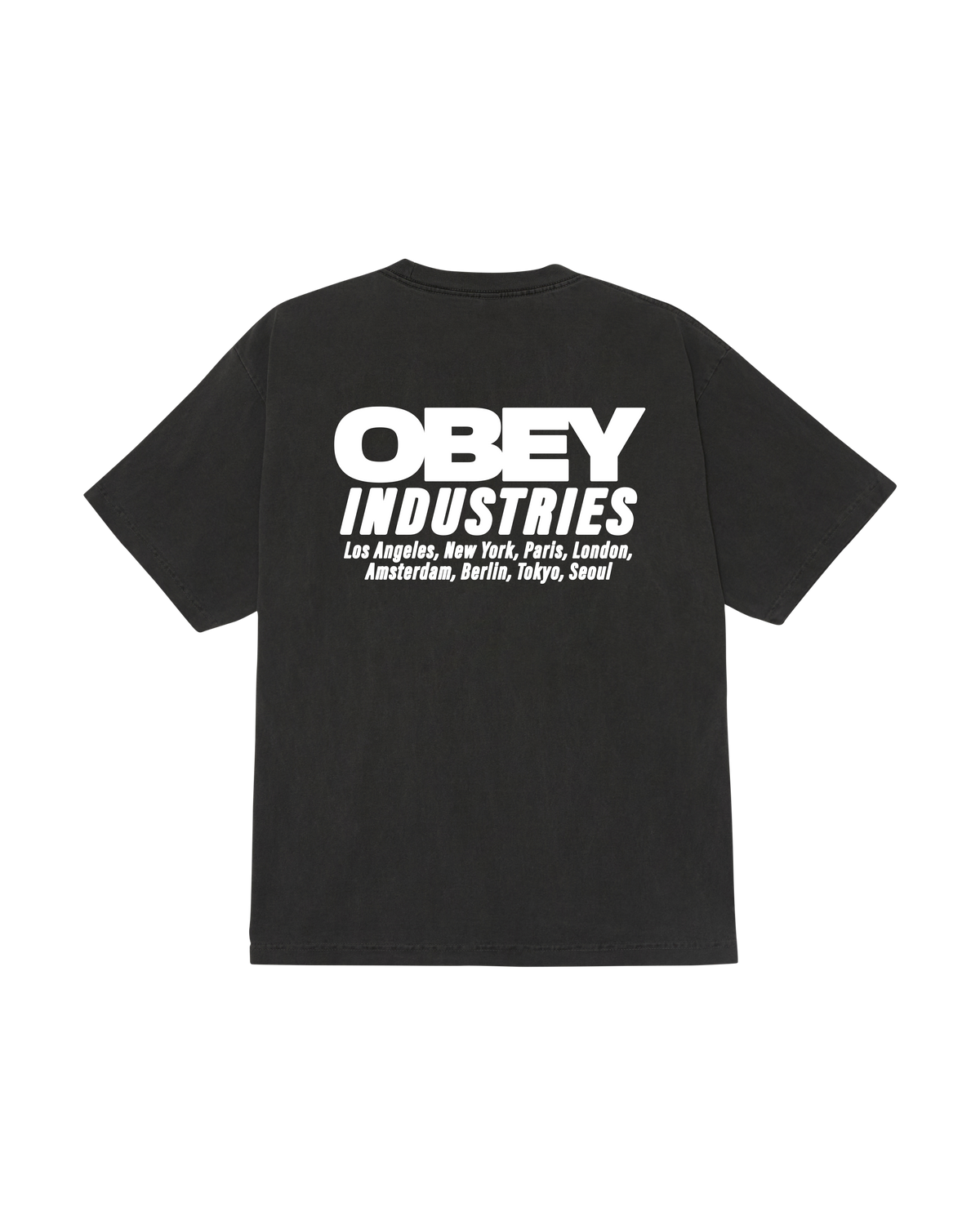 obey industries pigment t-shirt pigment dusty black