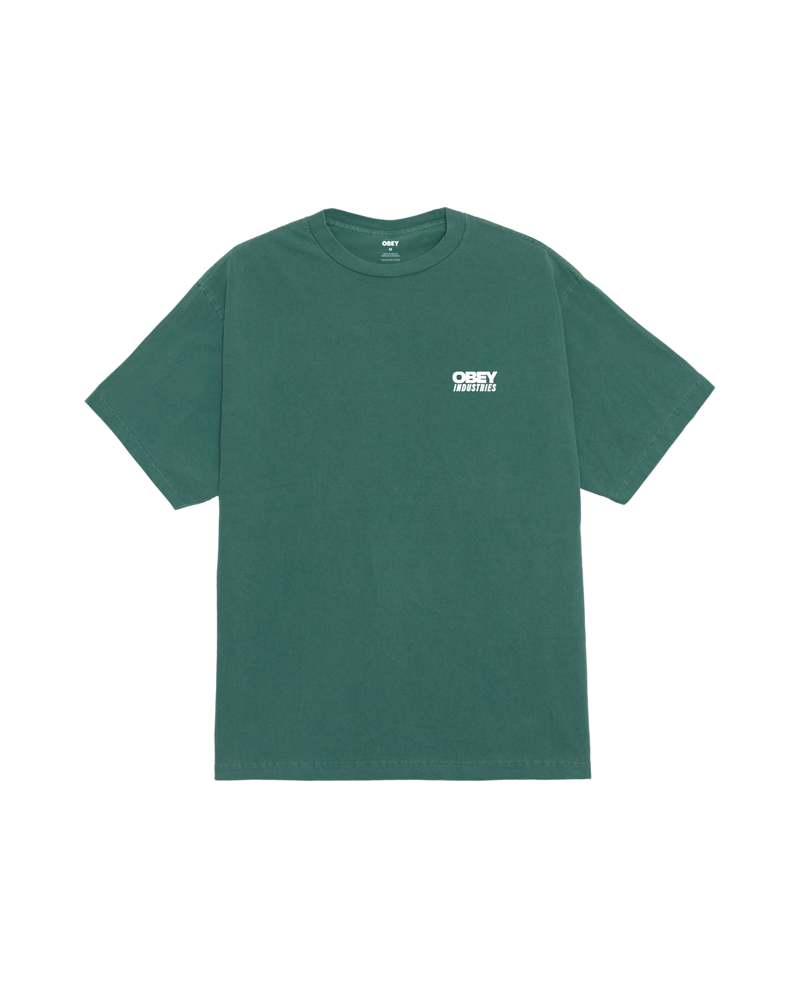 obey industries pigment t-shirt pigment rainforest (zoomed)