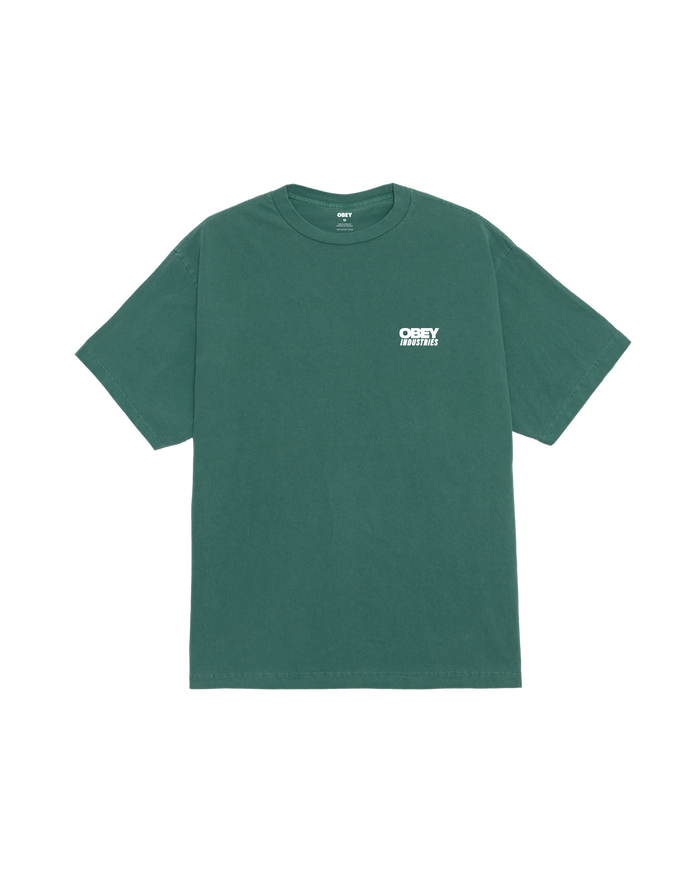 obey industries pigment t-shirt pigment rainforest - alternate view