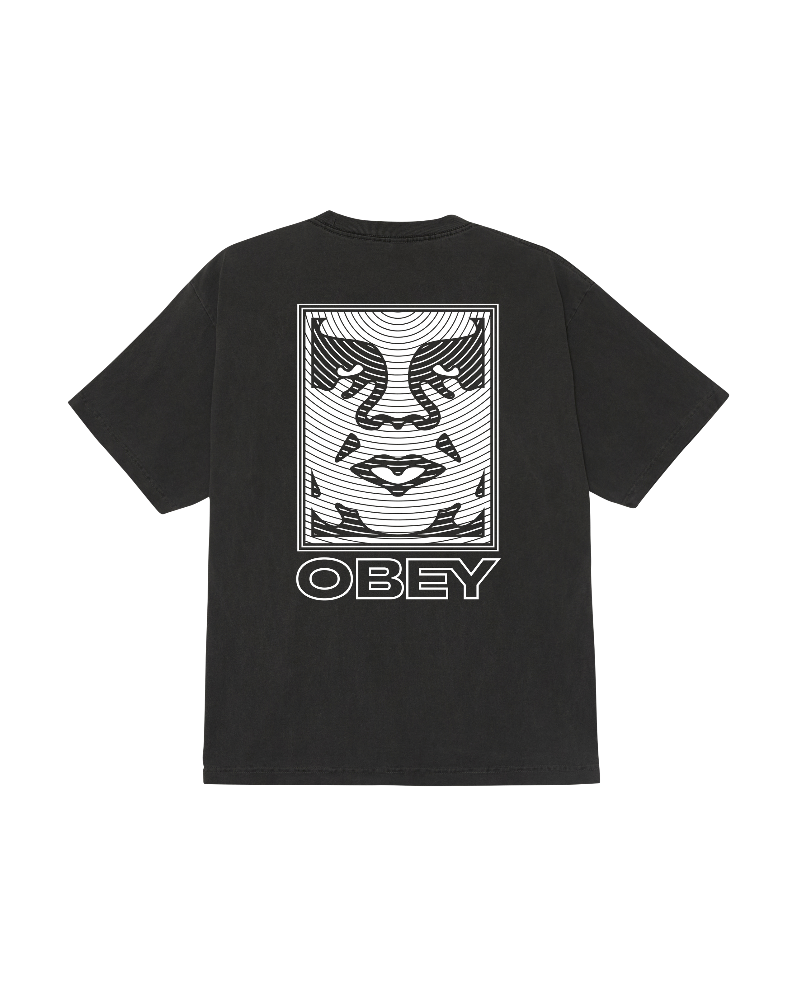 obey ripple pigment t-shirt pigment dusty black (zoomed)