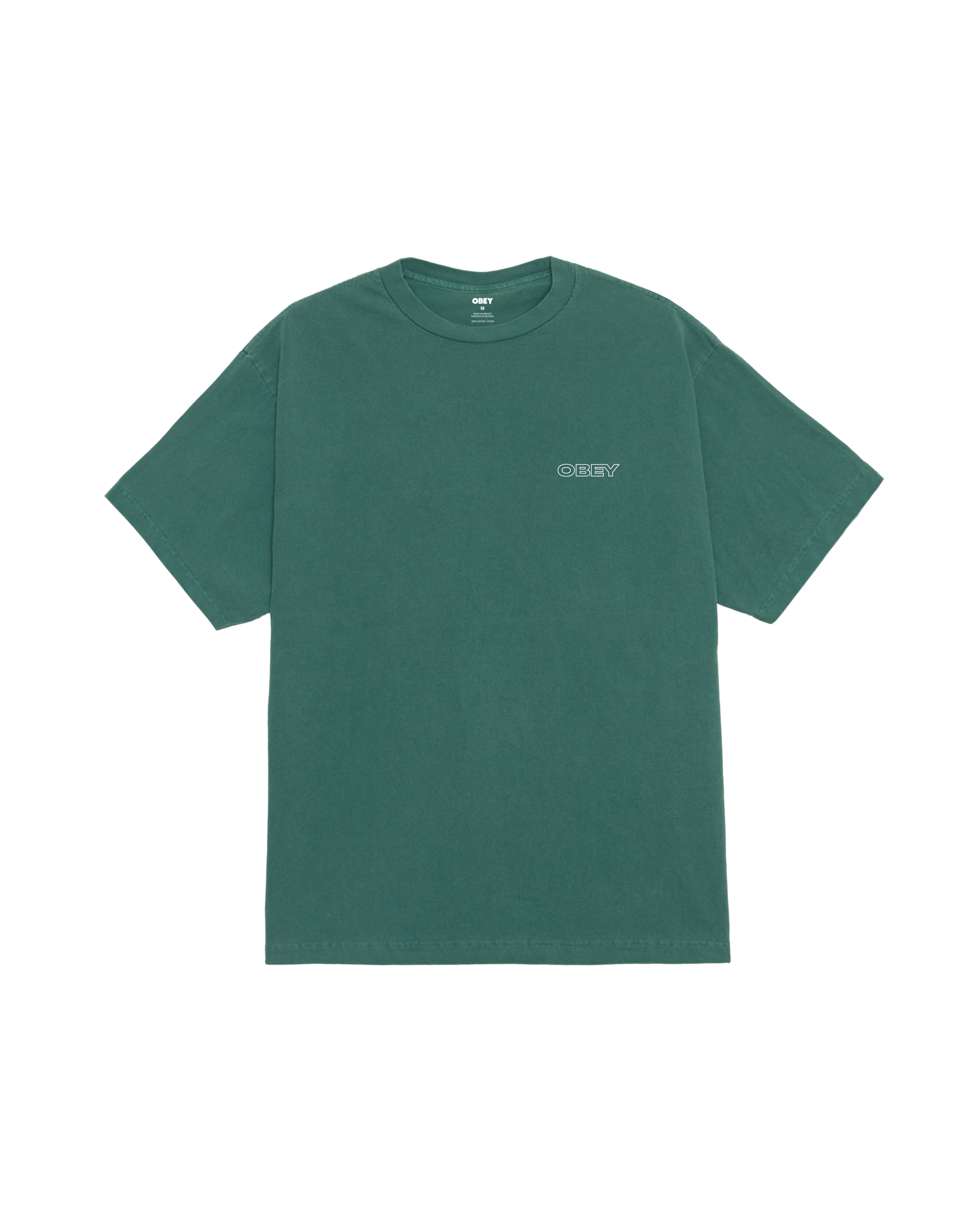 obey ripple pigment t-shirt pigment rainforest (zoomed)