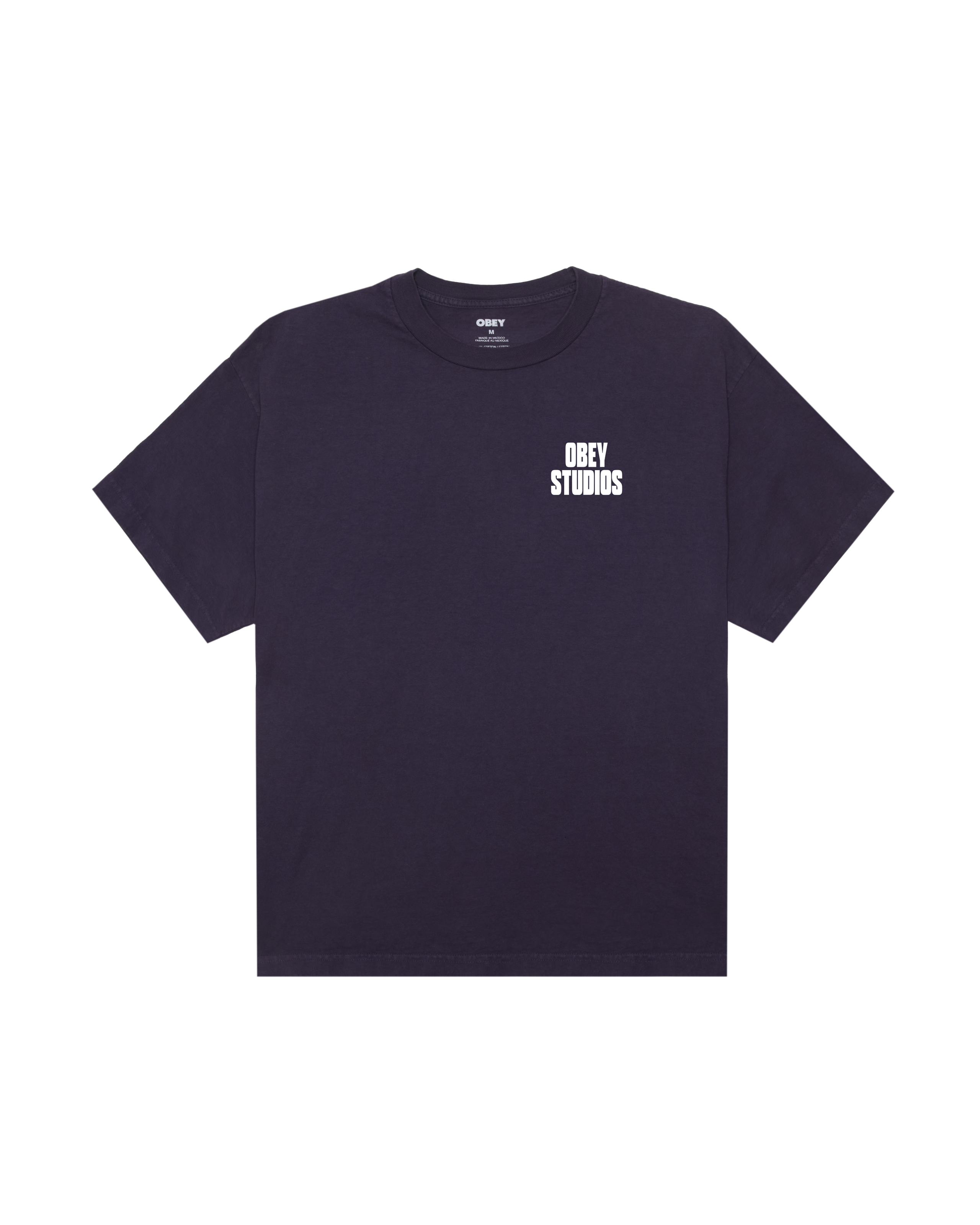 obey stamped pigment t-shirt pigment purple velvet (zoomed)
