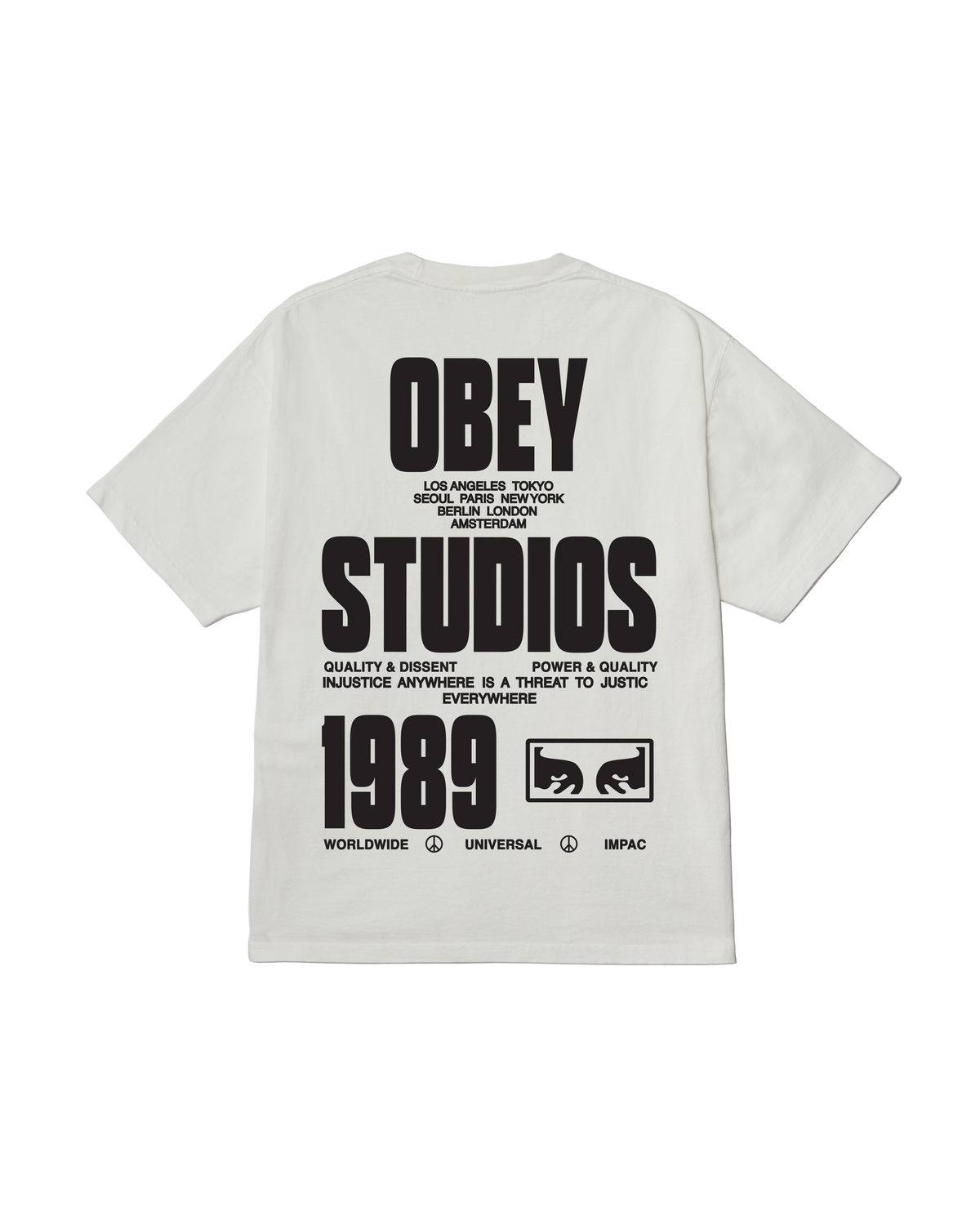 obey stamped pigment t-shirt pigment vintage white