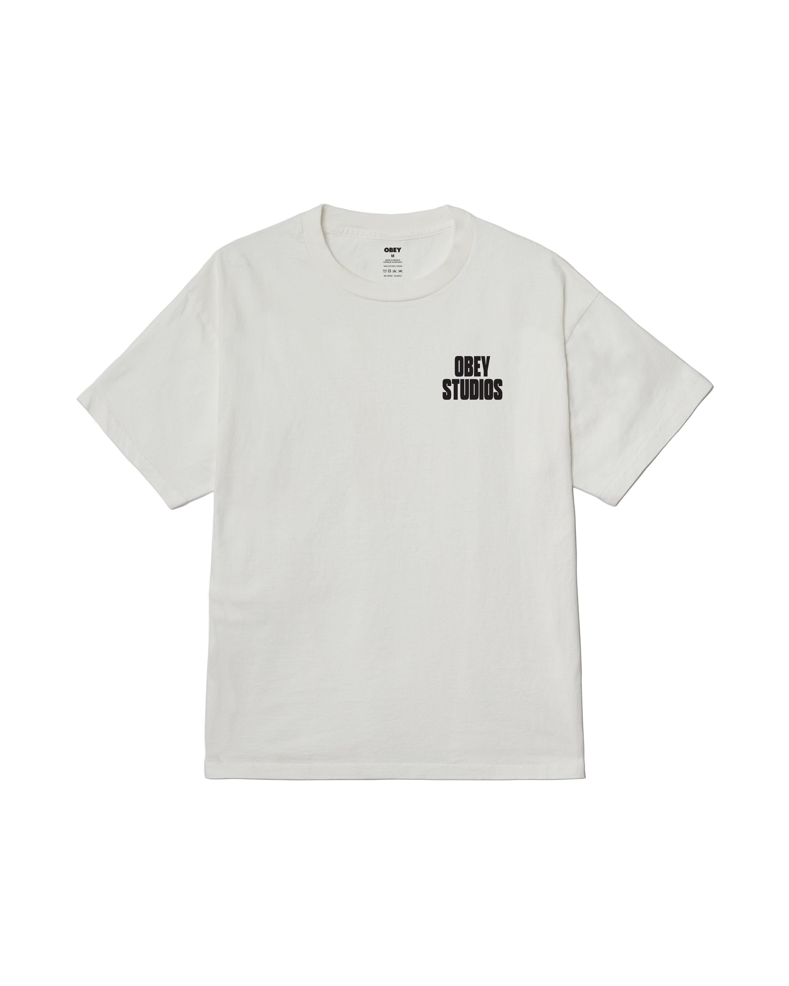 obey stamped pigment t-shirt pigment vintage white (zoomed)