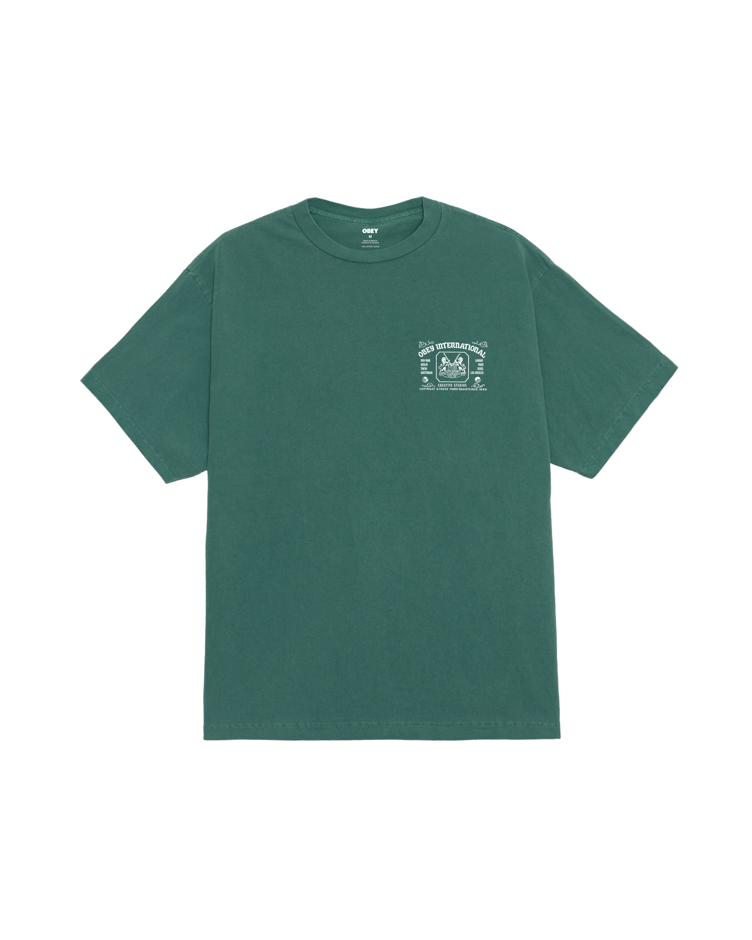 obey creative studios pigment t-shirt pigment rainforest (zoomed)