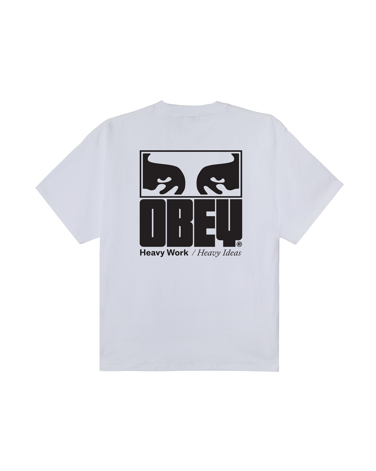 obey heavy ideas heavyweight t-shirt white