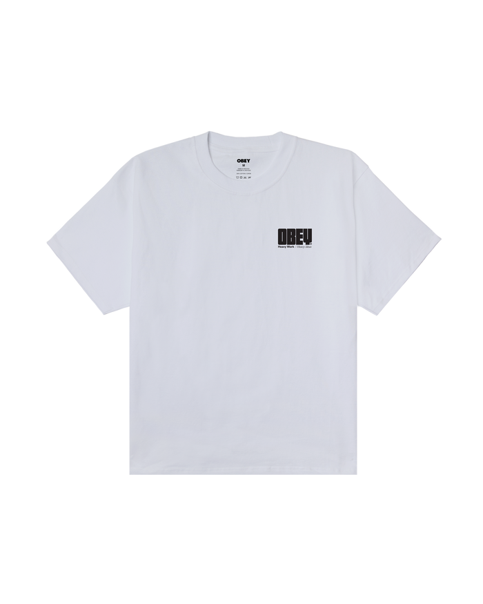 obey heavy ideas heavyweight t-shirt white - alternate view