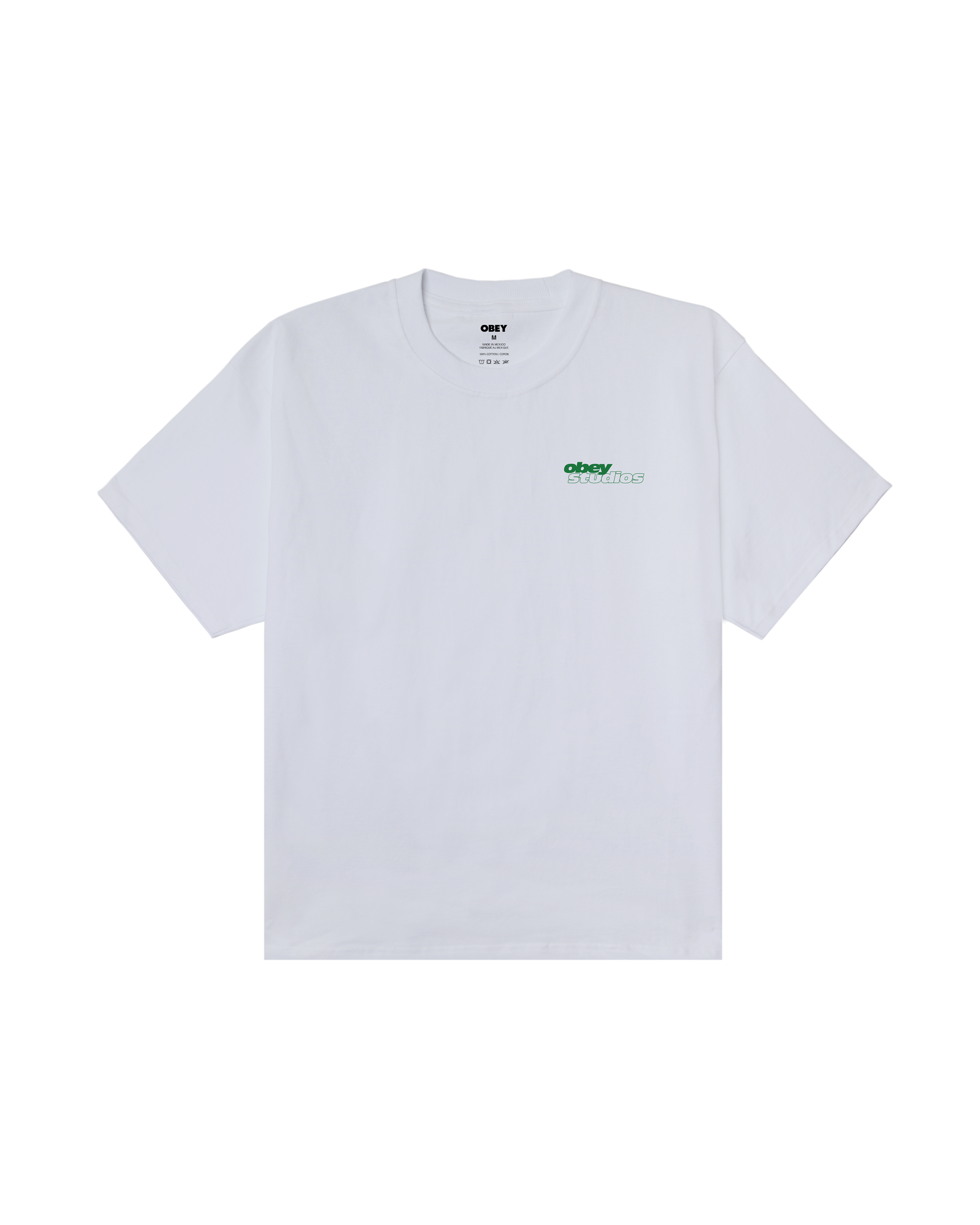 obey studios sport heavyweight t-shirt white (zoomed)