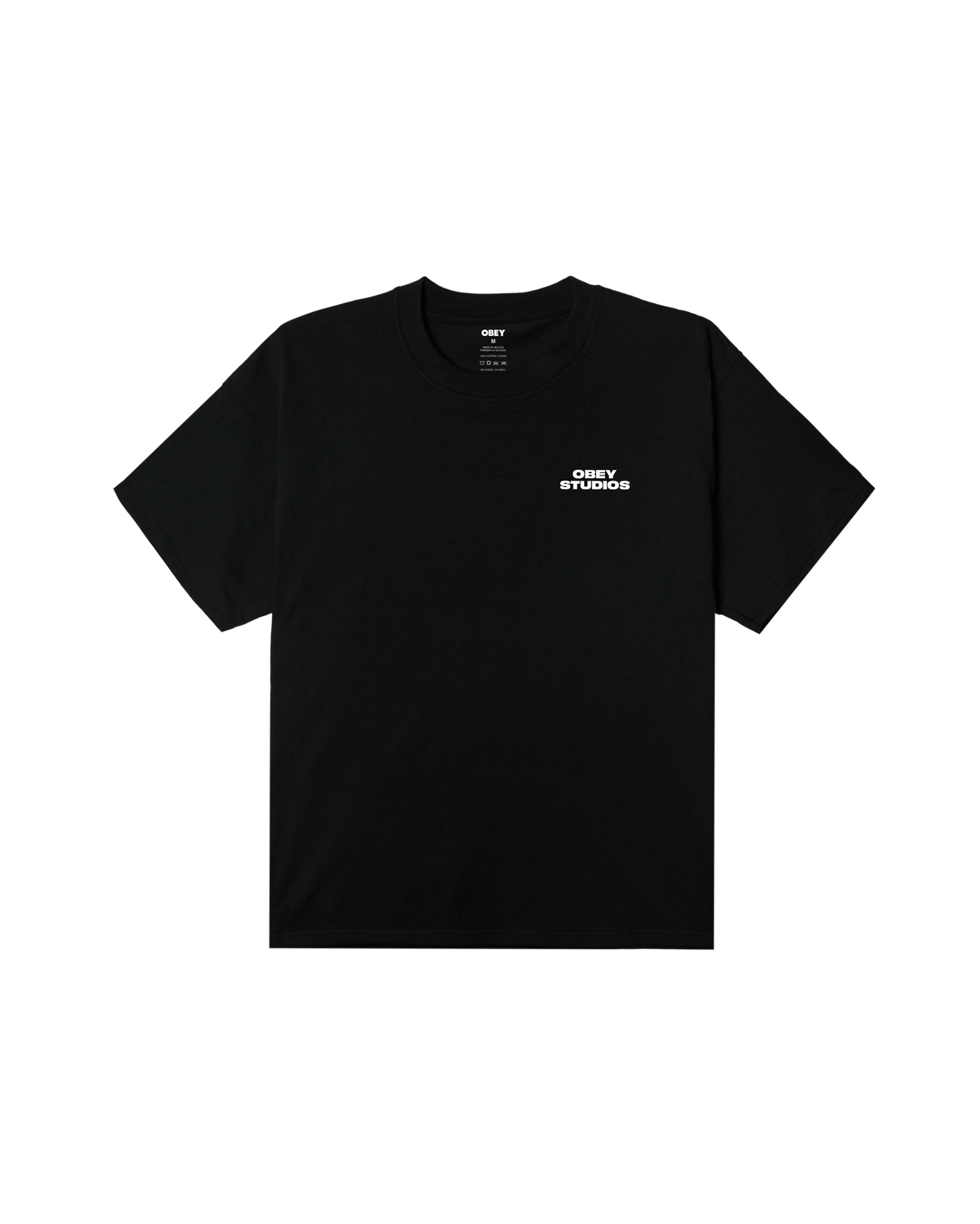 obey sky face heavyweight t-shirt black