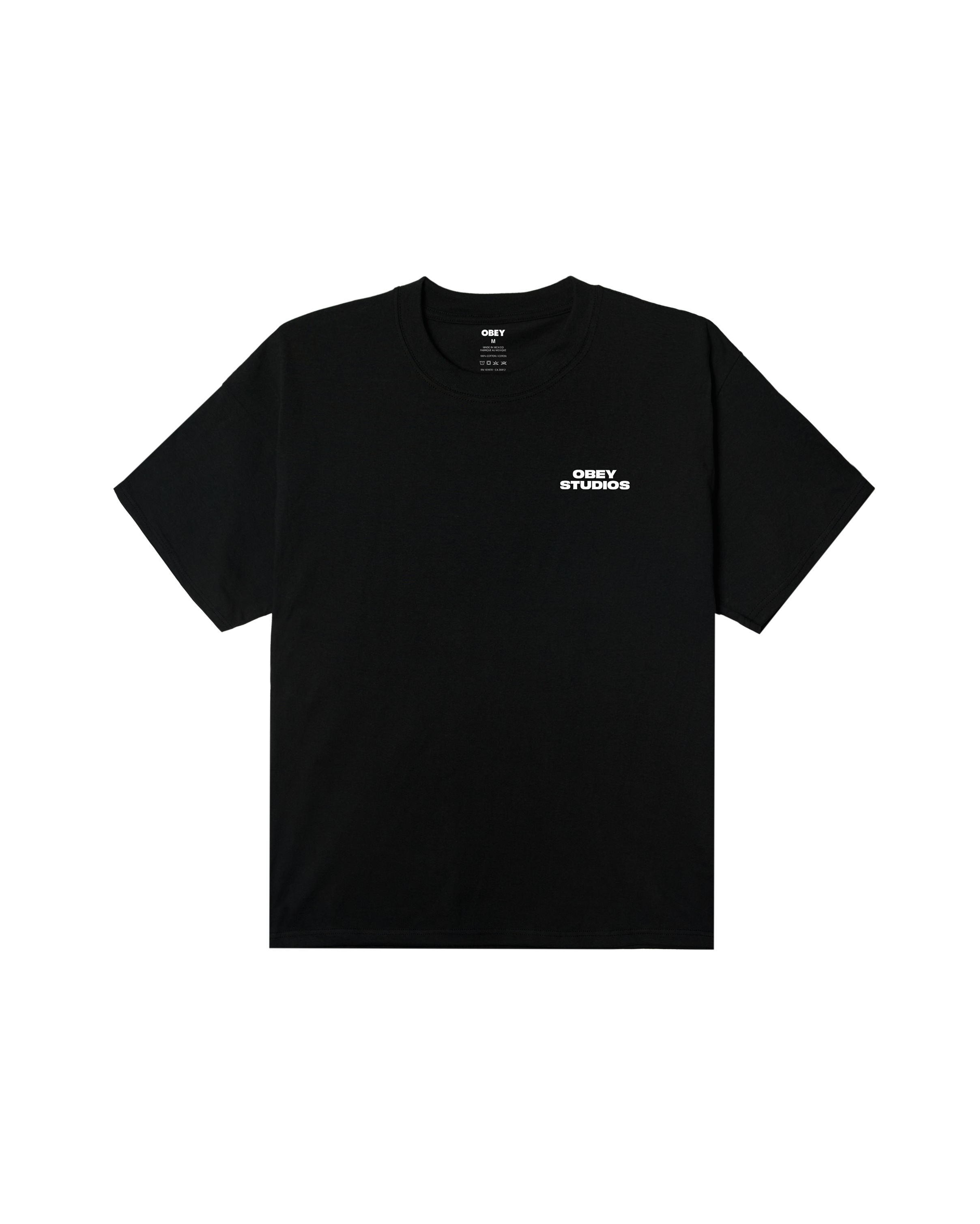 obey sky face heavyweight t-shirt black (zoomed)