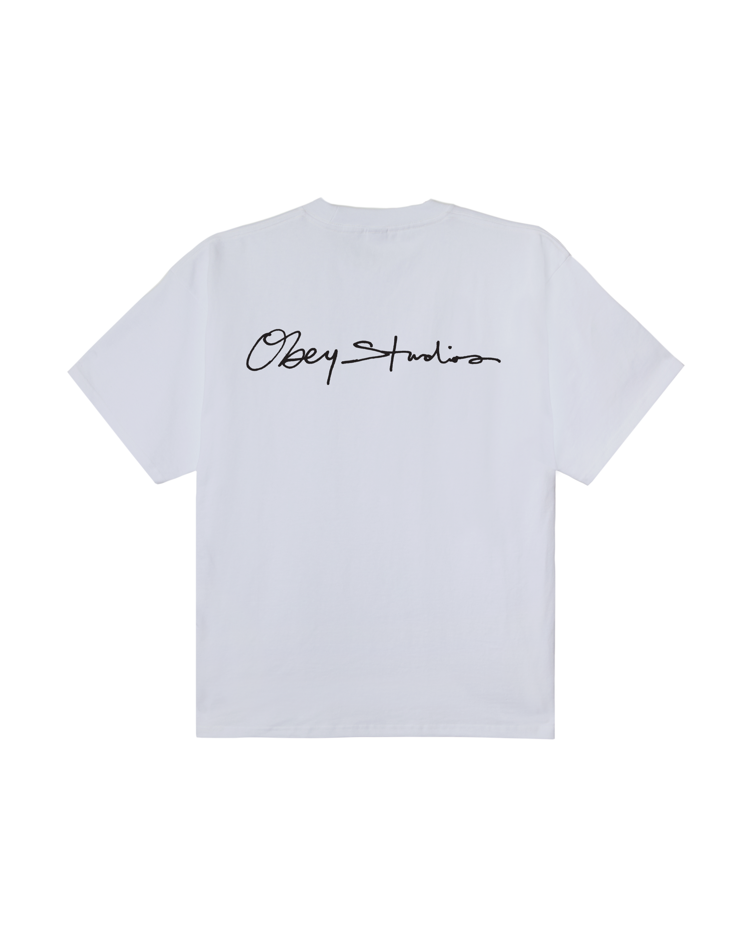 obey palm heavyweight t-shirt white (zoomed)